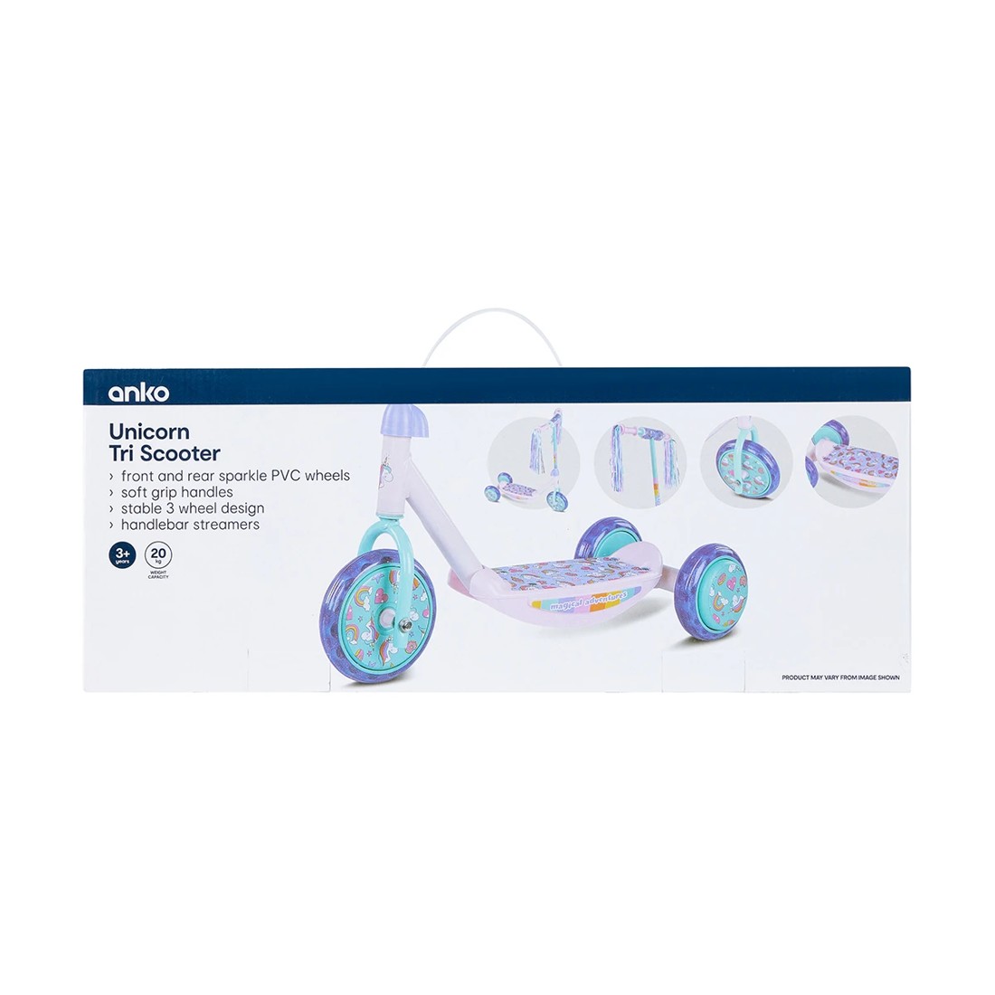 7 Unicorn Tri Scooter - Pink, 7 of 7
