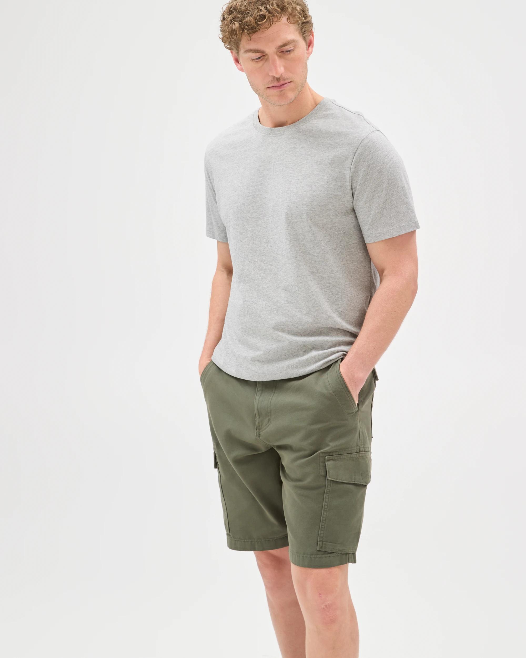 3 Target Man Australian Cotton Cargo Shorts KHAKI, 3 of 8
