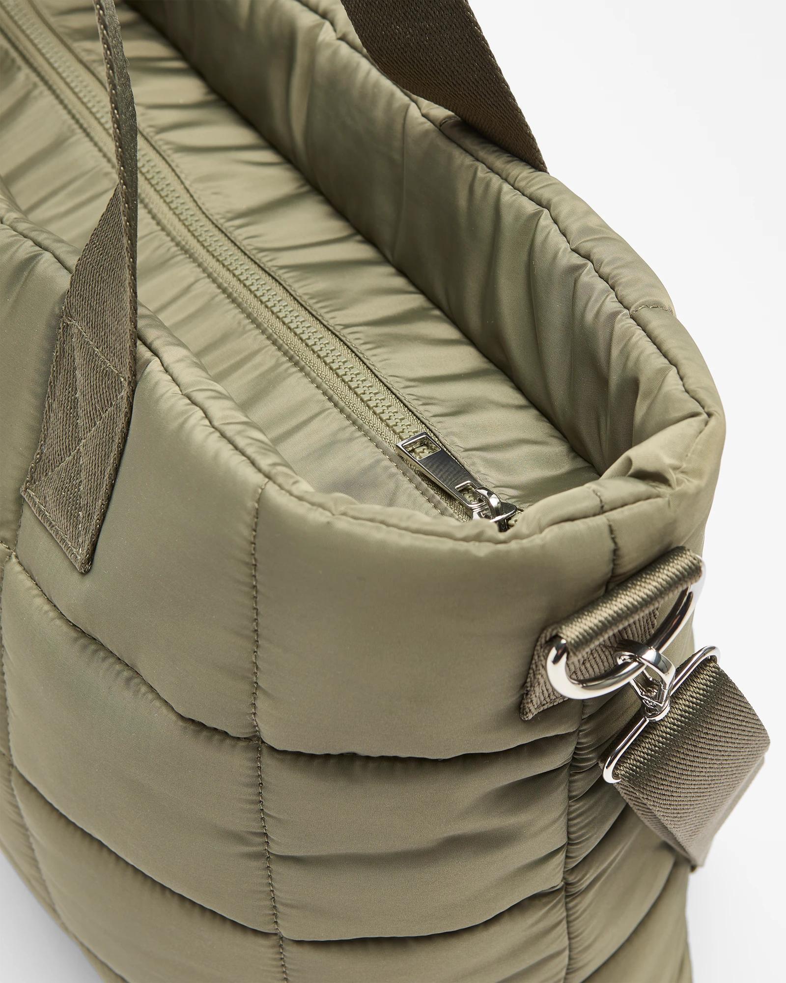 2 Target Casual Quilted Tote Bag KHAKI, 2 of 2