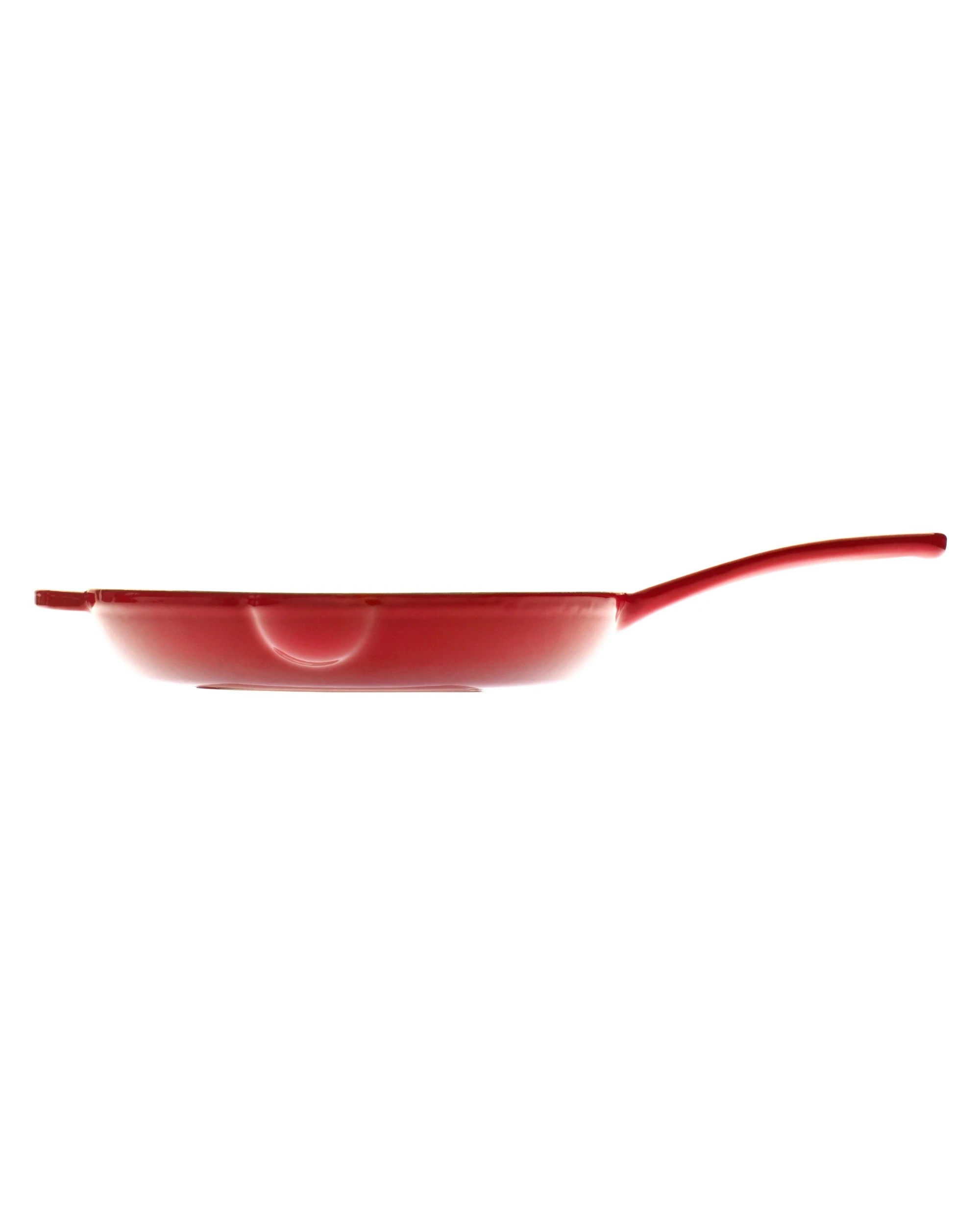 4 Gourmet Kitchen Enamelled Cast Iron Fry Pan 26cm - Black Cherry Red, 4 of 8