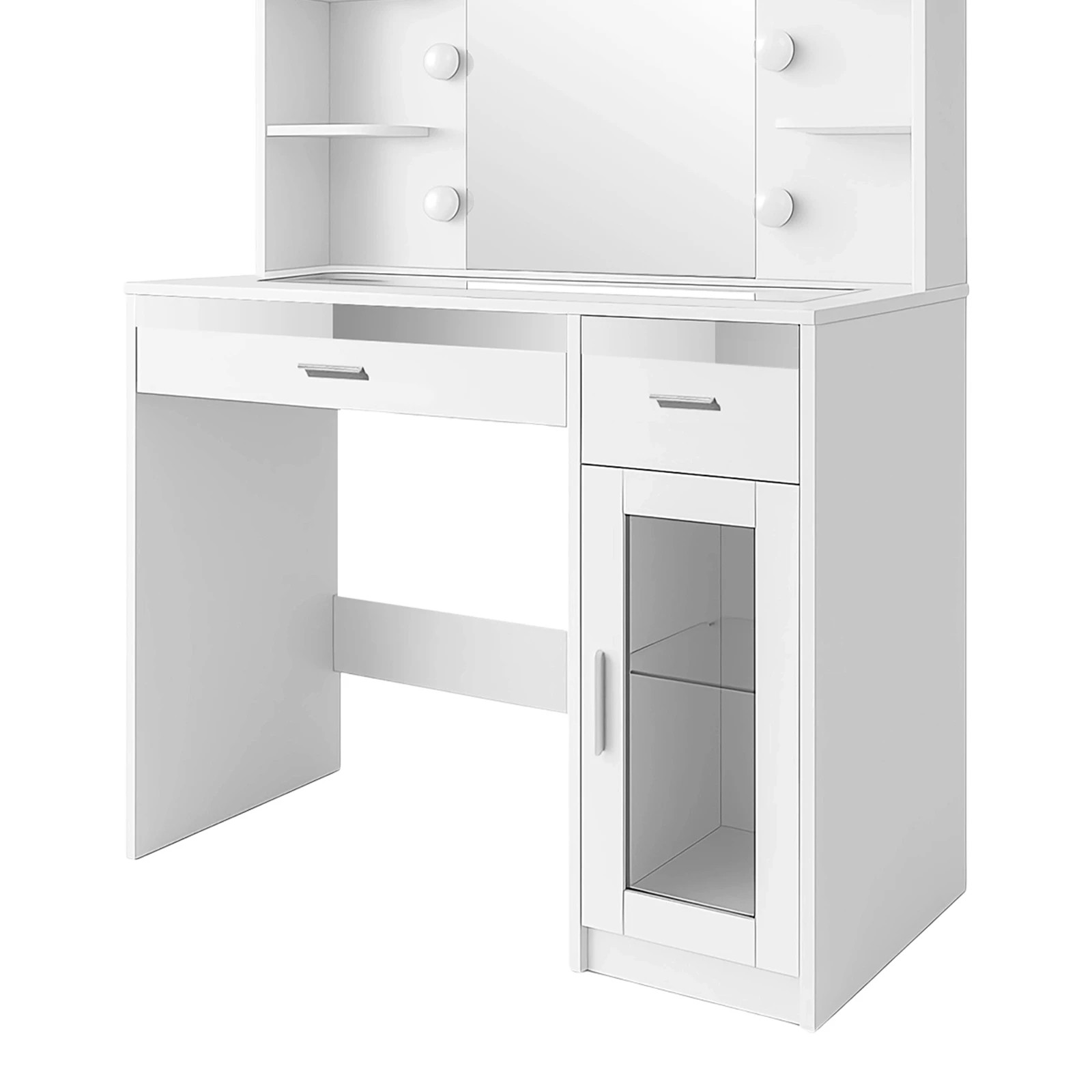 4 Ausway Hollywood Makeup Table Vanity Dresser Dressing 10 LED Lighted Mirror, 4 of 5