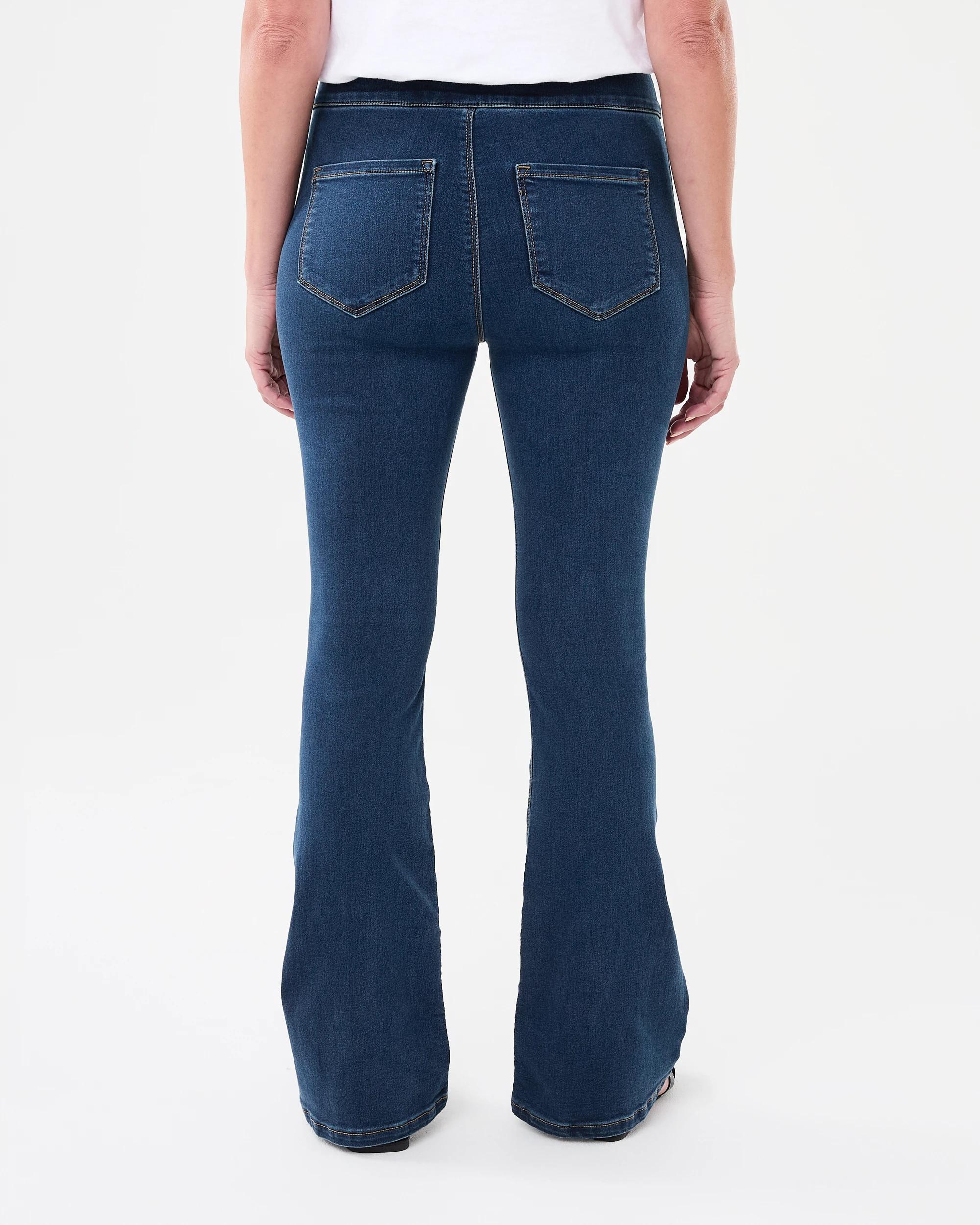 3 Flare Denim Jeggings DARK WASH, 3 of 7