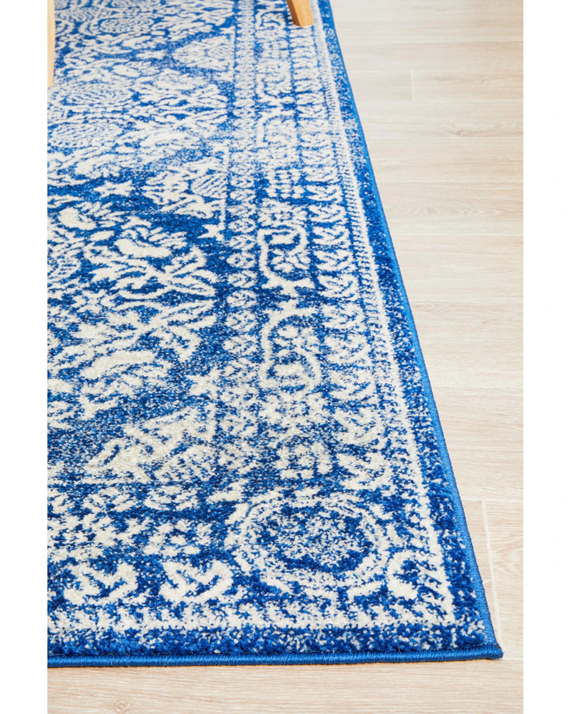 6 Rug Culture Mirage Gwyneth Transitional Navy Rug, 400x300 cm, 10mm Polypropylene, Power-Loomed - Blue, 6 of 9
