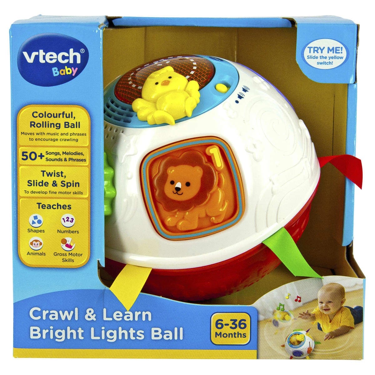 1 VTech Crawl and Learn Bright Lights Ball, 1 of 3