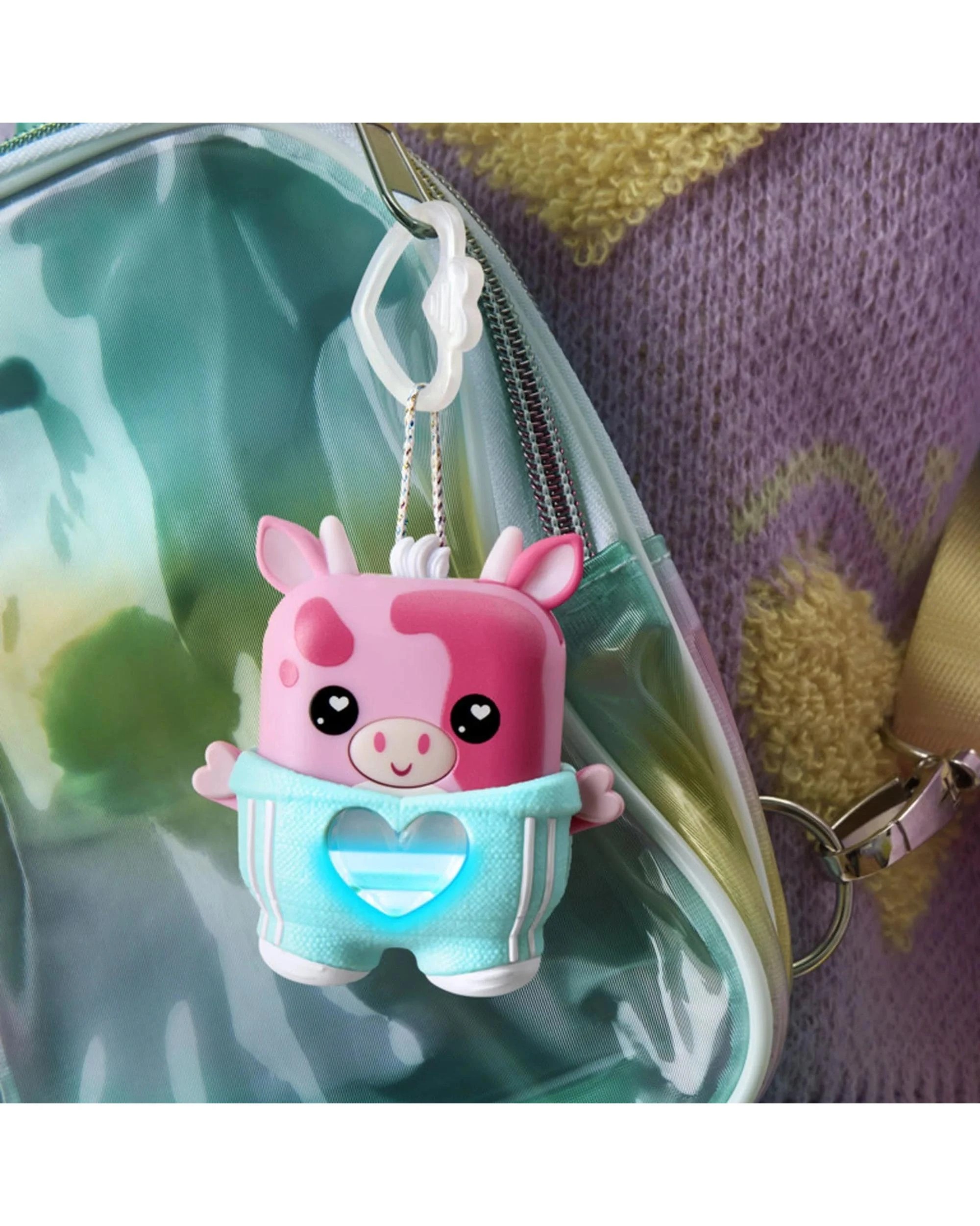 6 Hasbro Nano-Mals Mootilda the Pink Cow Electronic Fidget Pet, 6 of 6
