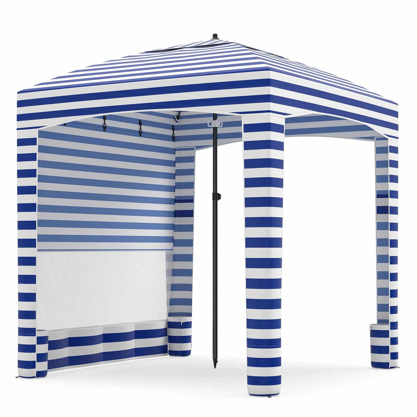 1 Costway 185x185CM Beach Cabana Portable Canopy Tent w/Removable Sidewall Outdoor Shelter, 1 of 1