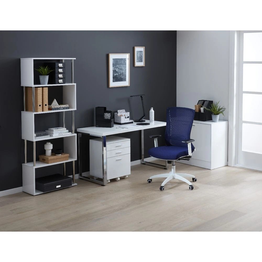 7 Contour Home Office Study 1400mm High Gloss Desk Desks, Tables and Workstations, 7 of 9
