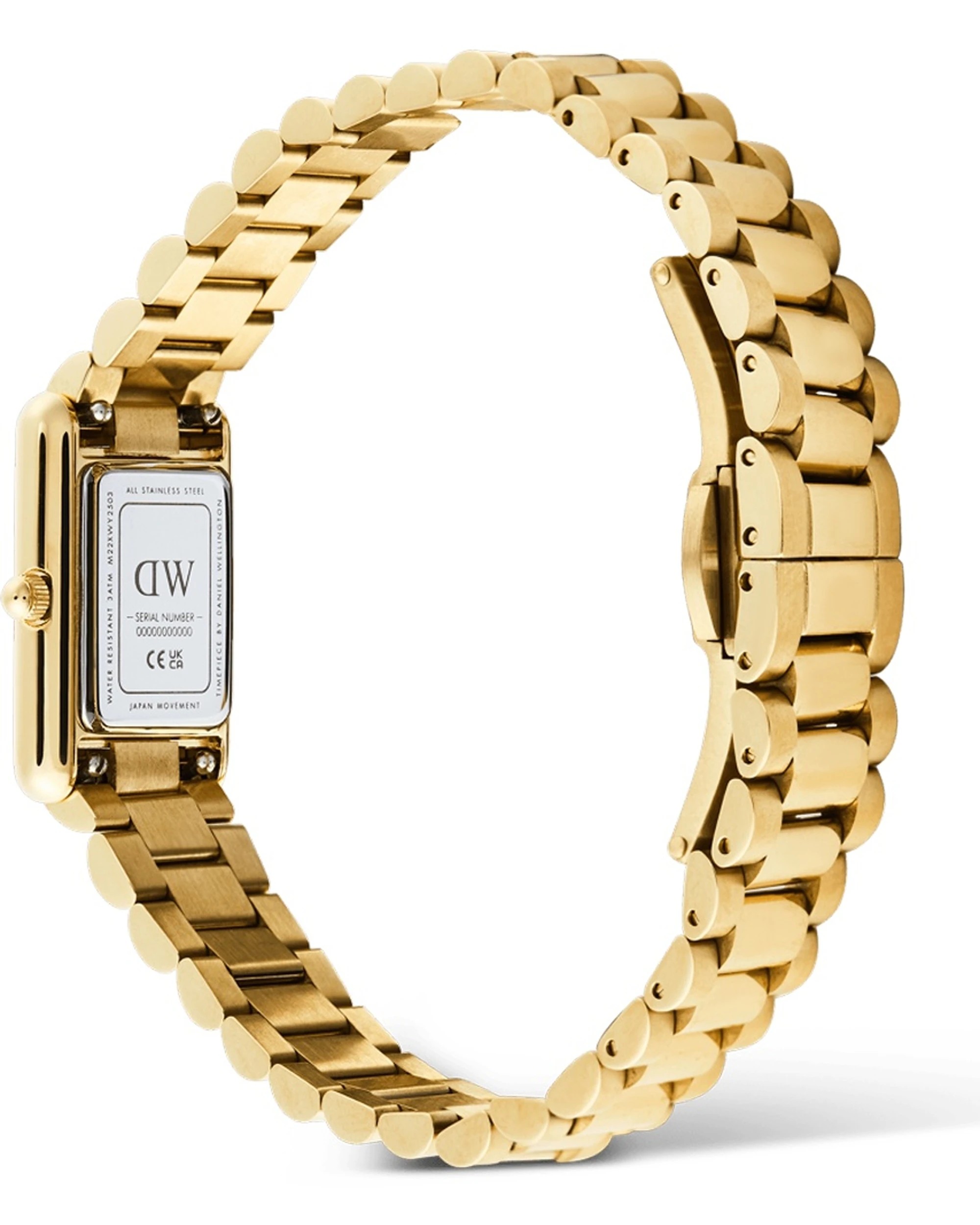 5 Daniel Wellington Bound Mini 3-Link Gold Stainless Steel Watch 17x25.9mm, 5 of 6