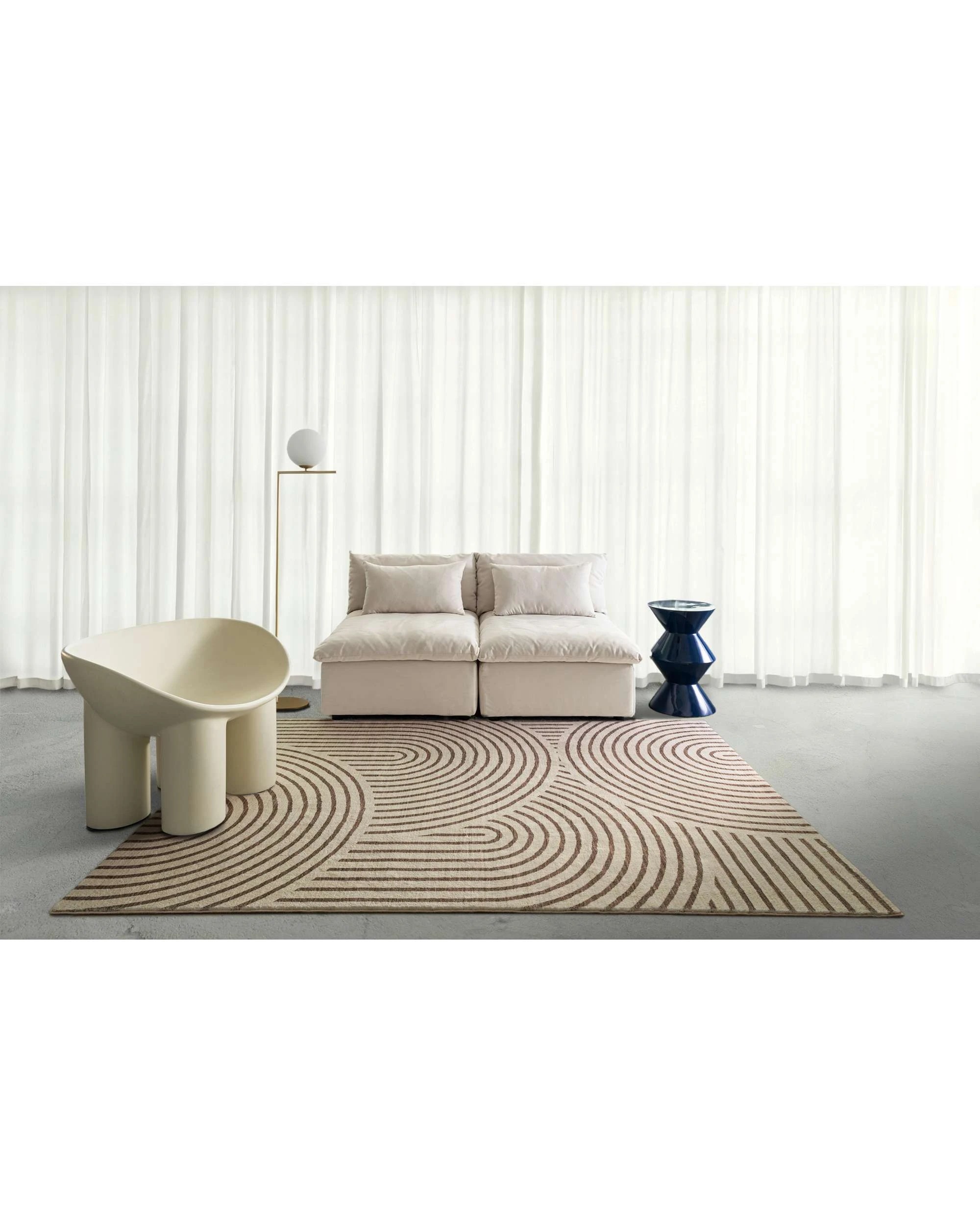 2 Loopsie Corinth Dark Arch Washable Rug-400cm x 300cm - Brown, 2 of 8