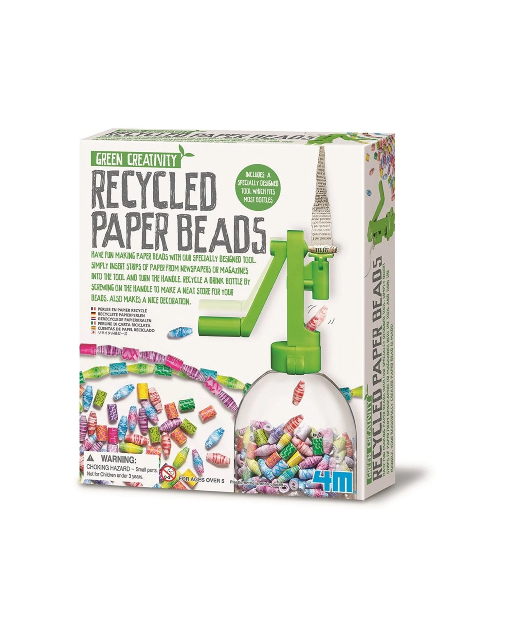 1 4M Creativity Make Your Own DIY Recycled Paper Beads Kids Art Craft - Multi, 1 of 3