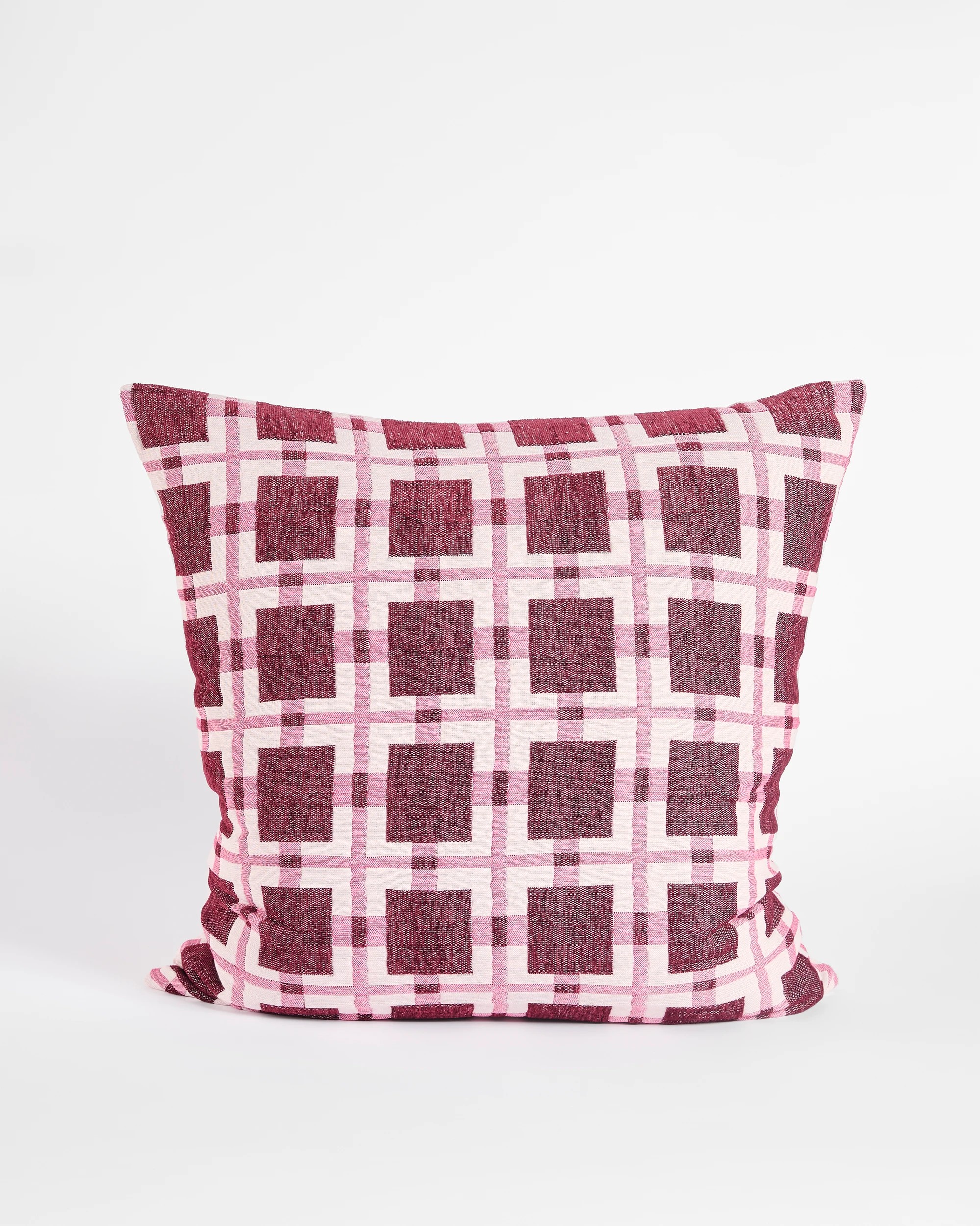 1 Target Scarlett Chenille Textured European Pillowcase - Sangria - Queen Bed - Red, 1 of 3