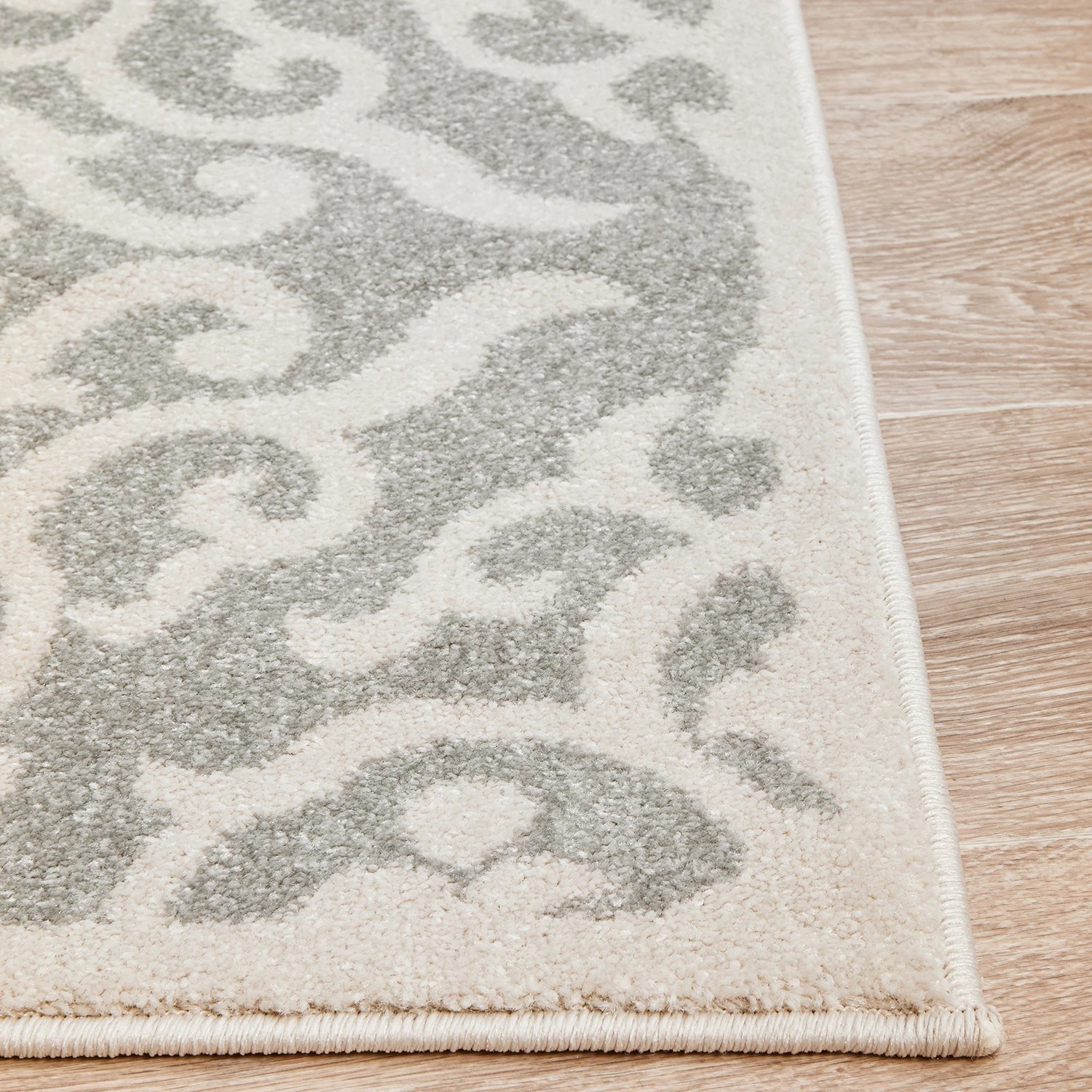 3 Common Ground Rugs Lustre Lydia 290x200cm - Large Power Loomed Pet Friendly Floor Rug - Silver, 3 of 5