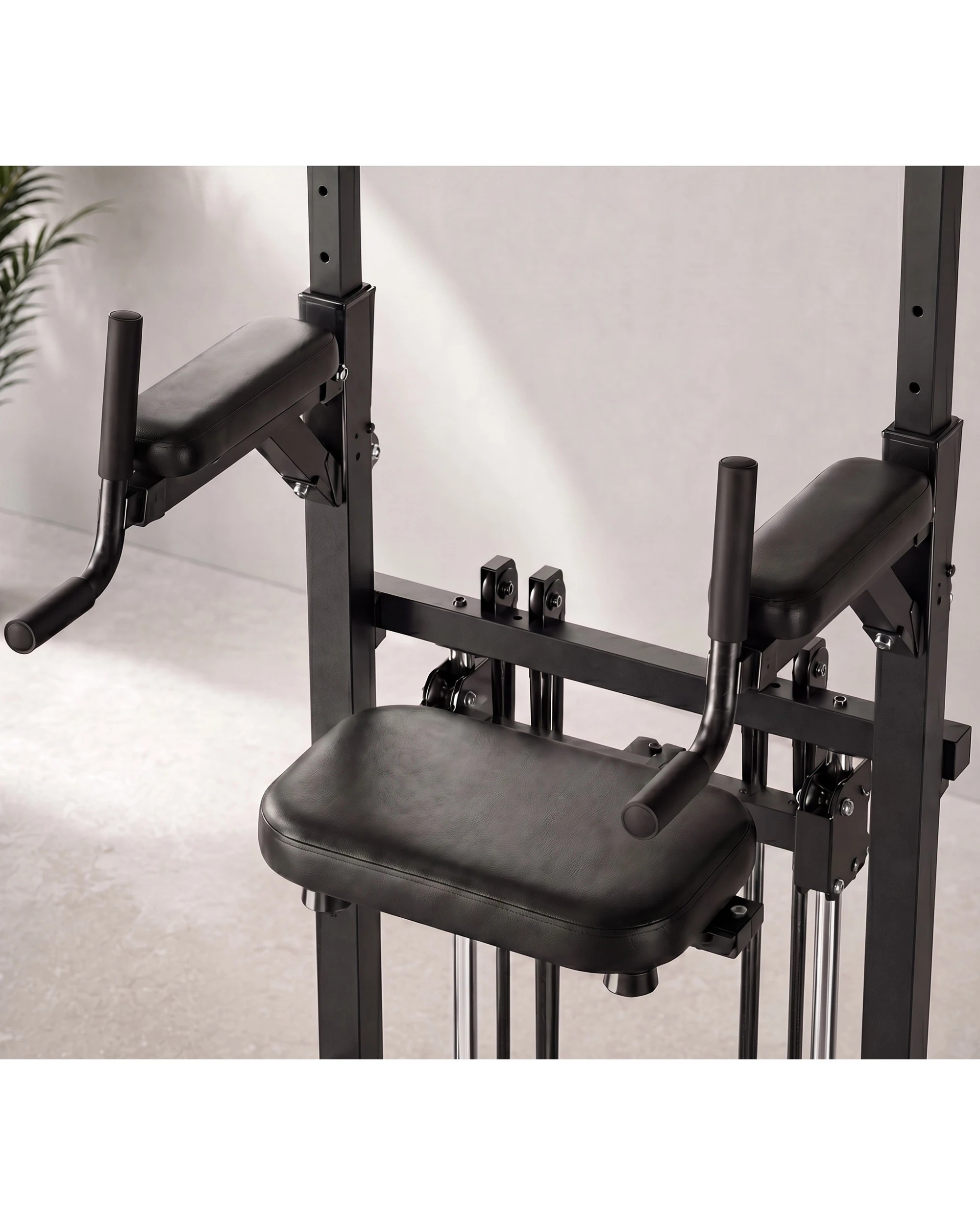 5 Powertrain Pull-Up and Dip Power Tower - Multifunction Strength Training Station - Black, 5 of 9