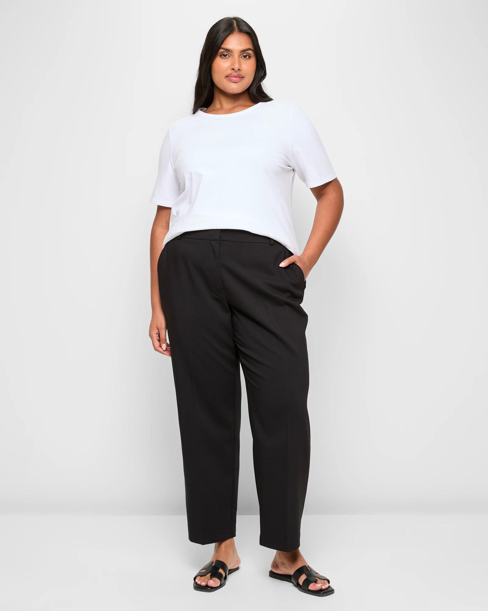 1 Target Plus Size Straight Leg Pants BLACK, 1 of 5