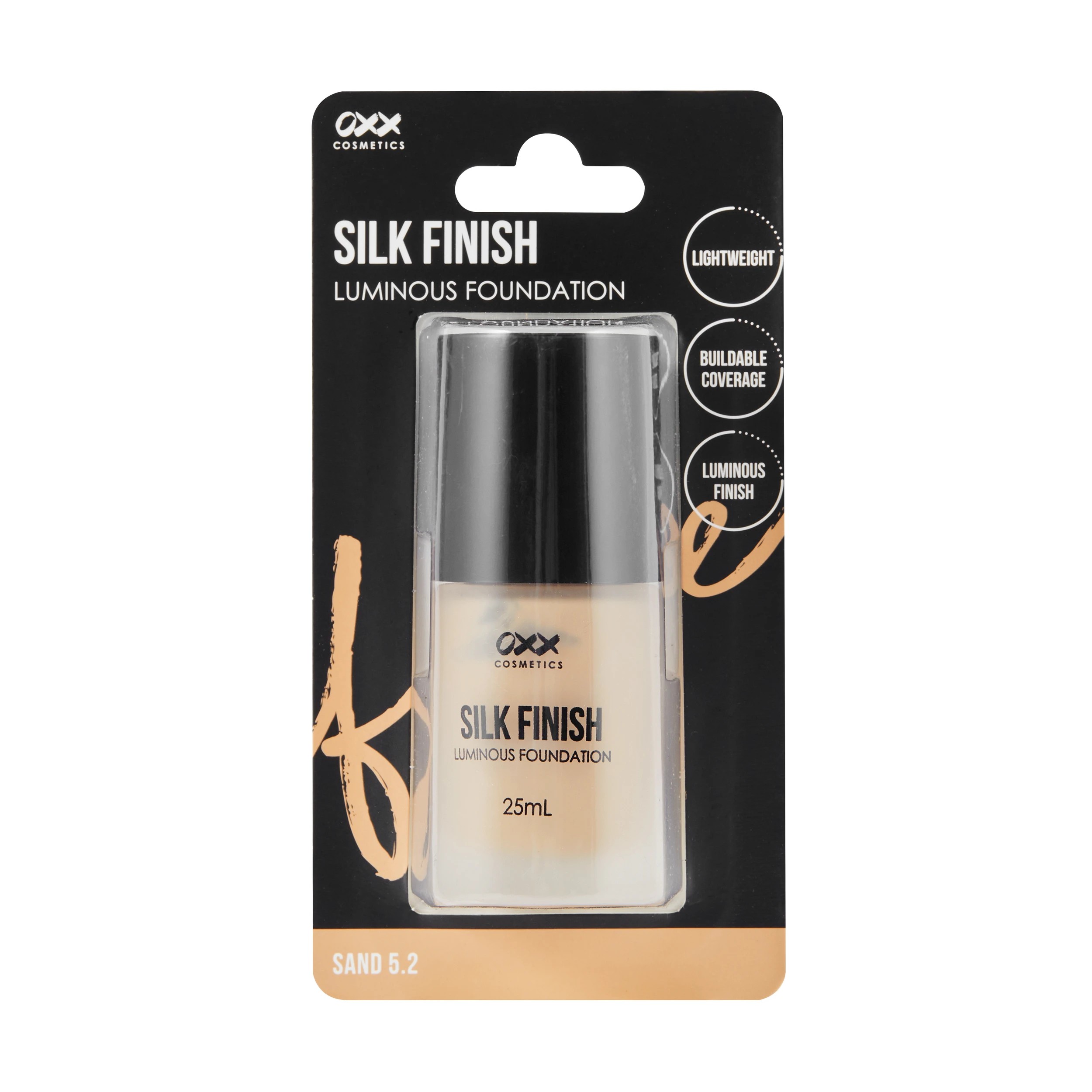 1 OXX Cosmetics Silk Finish Luminous Foundation - Sand 5.2, 1 of 8