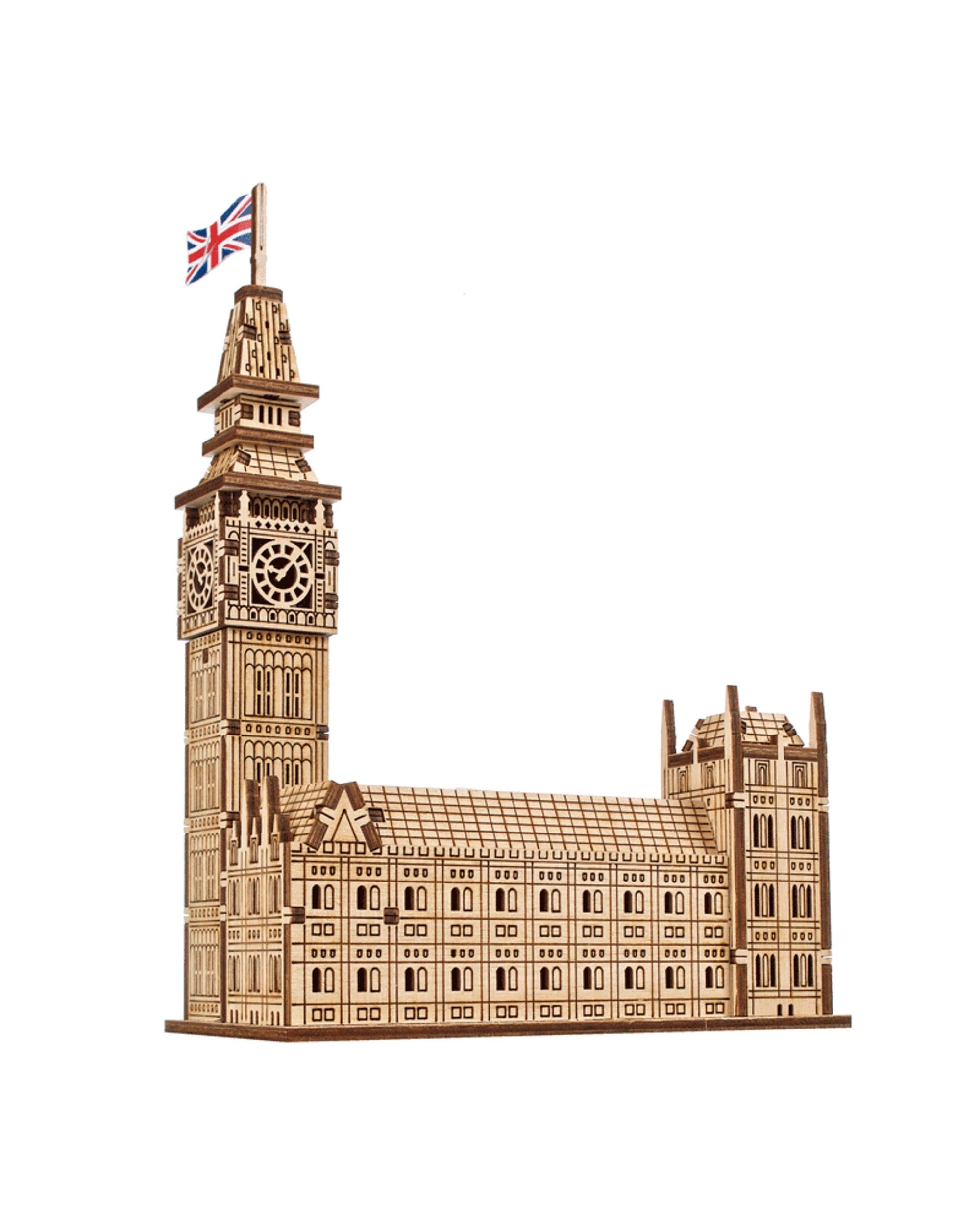 1 UGears Big Ben Model Kit, 1 of 7