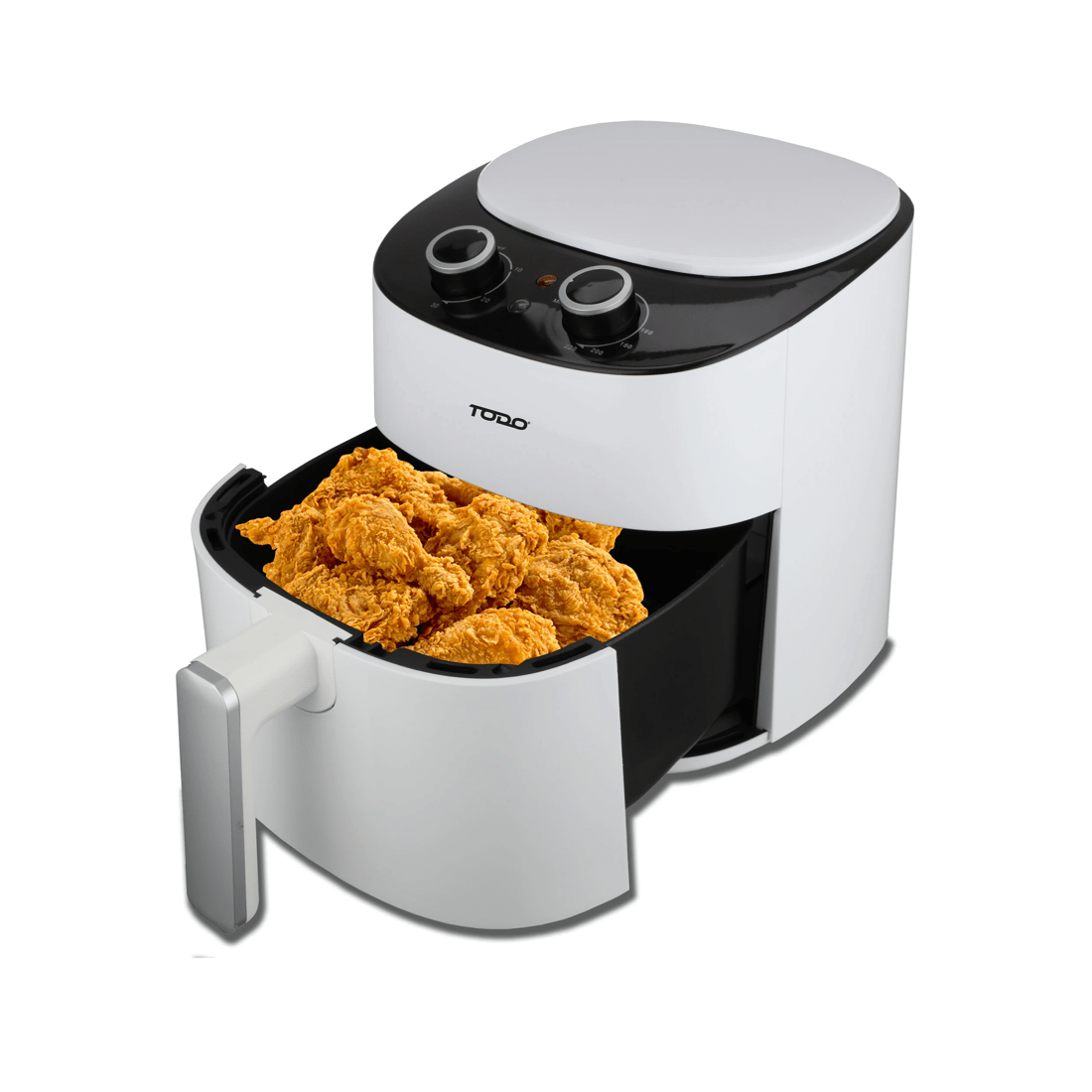 4 TODO 4.2L Air Fryer 1300W Convection Oven Fan Forced Multi Function Cooker Analog - White, 4 of 4