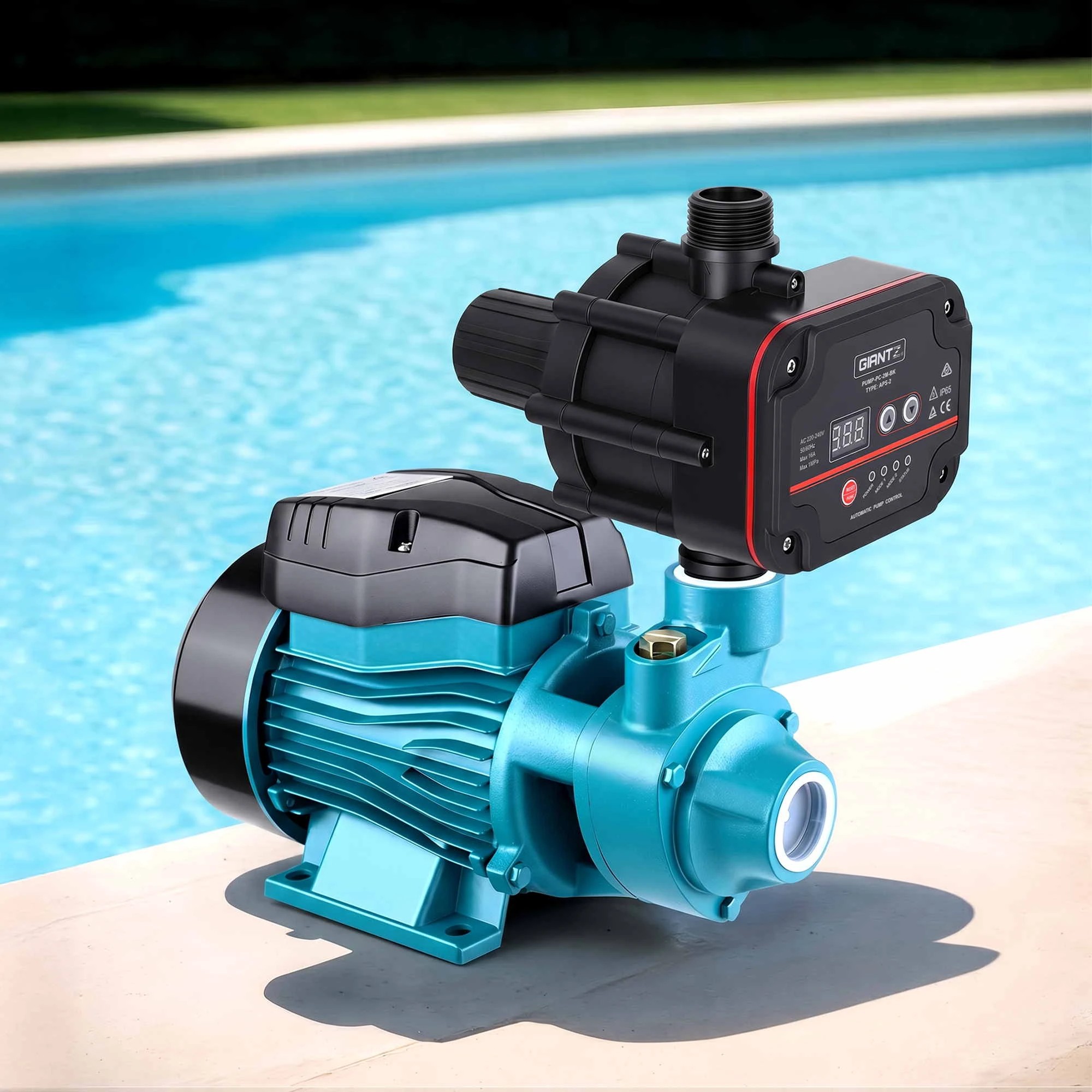 2 Giantz Peripheral Water Pump Automatic Controller Clean Garden Rain Tank 0.5HP - Multi, 2 of 9