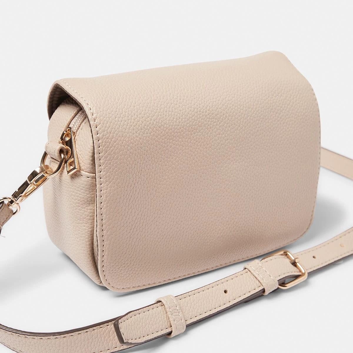 3 Front Flap Crossbody Bag Sand, 3 of 5