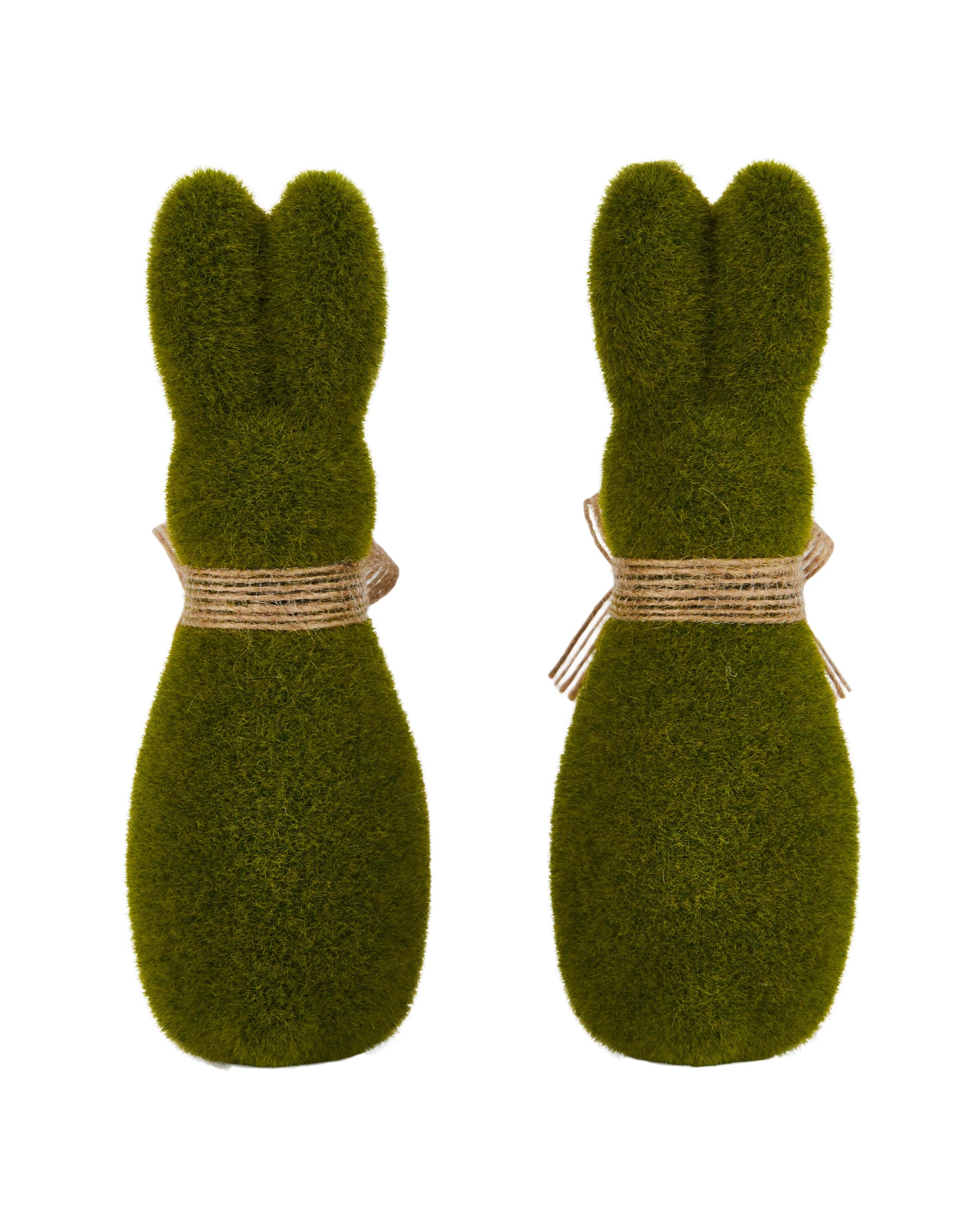 3 2 Pack Mini Green Flocked Bunnies, 3 of 4