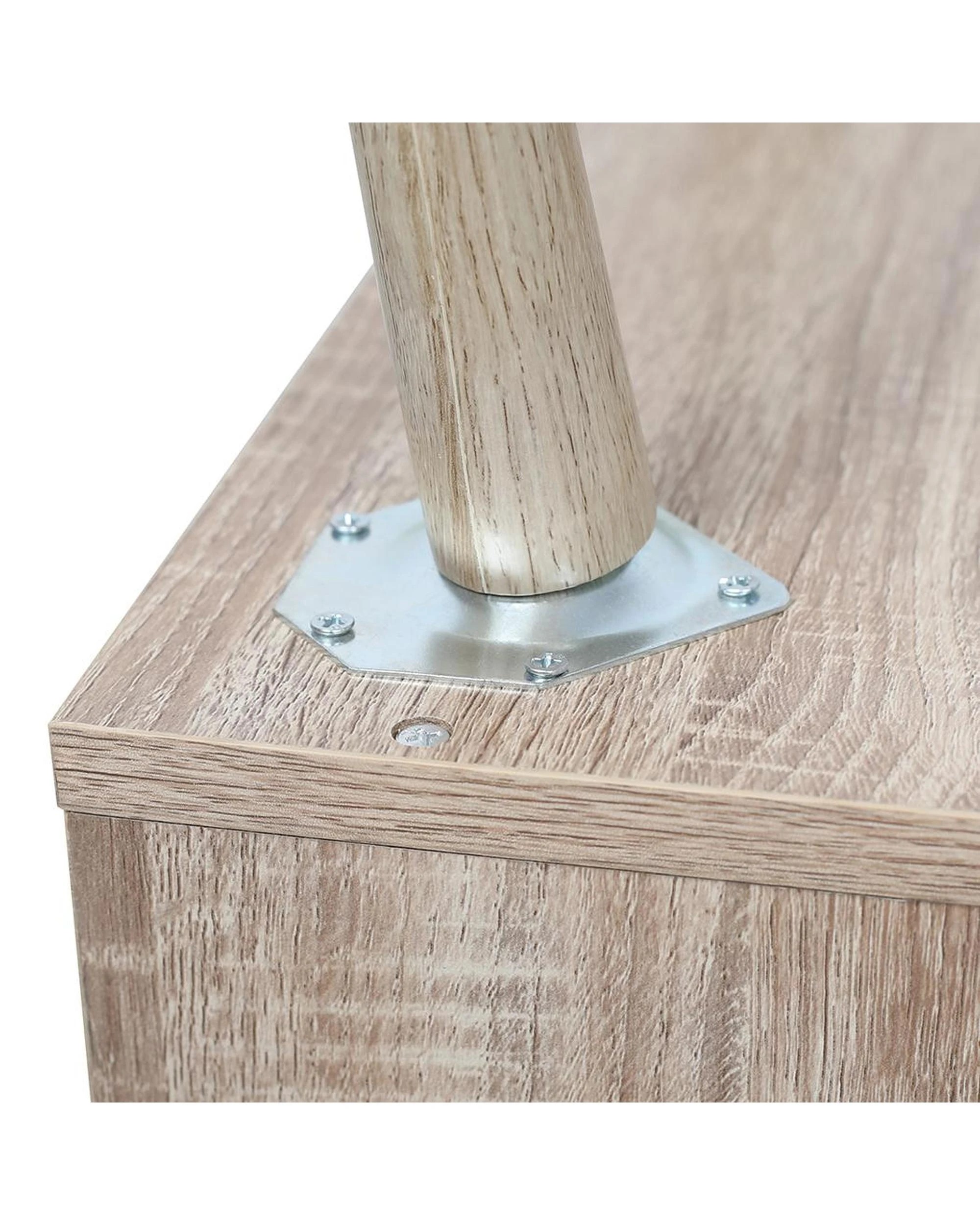 5 Set of 2 Luka 2 Drawer Bedside Table White Washed and Oak, 5 of 10