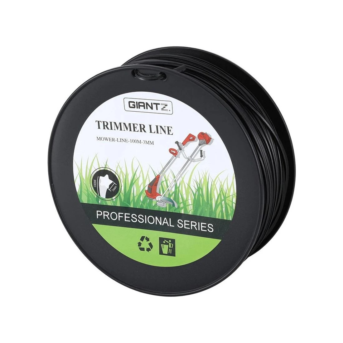 3 Giantz 100M Whipper Snipper Trimmer Line 3.0mm Star Nylon String Cord - Black, 3 of 6