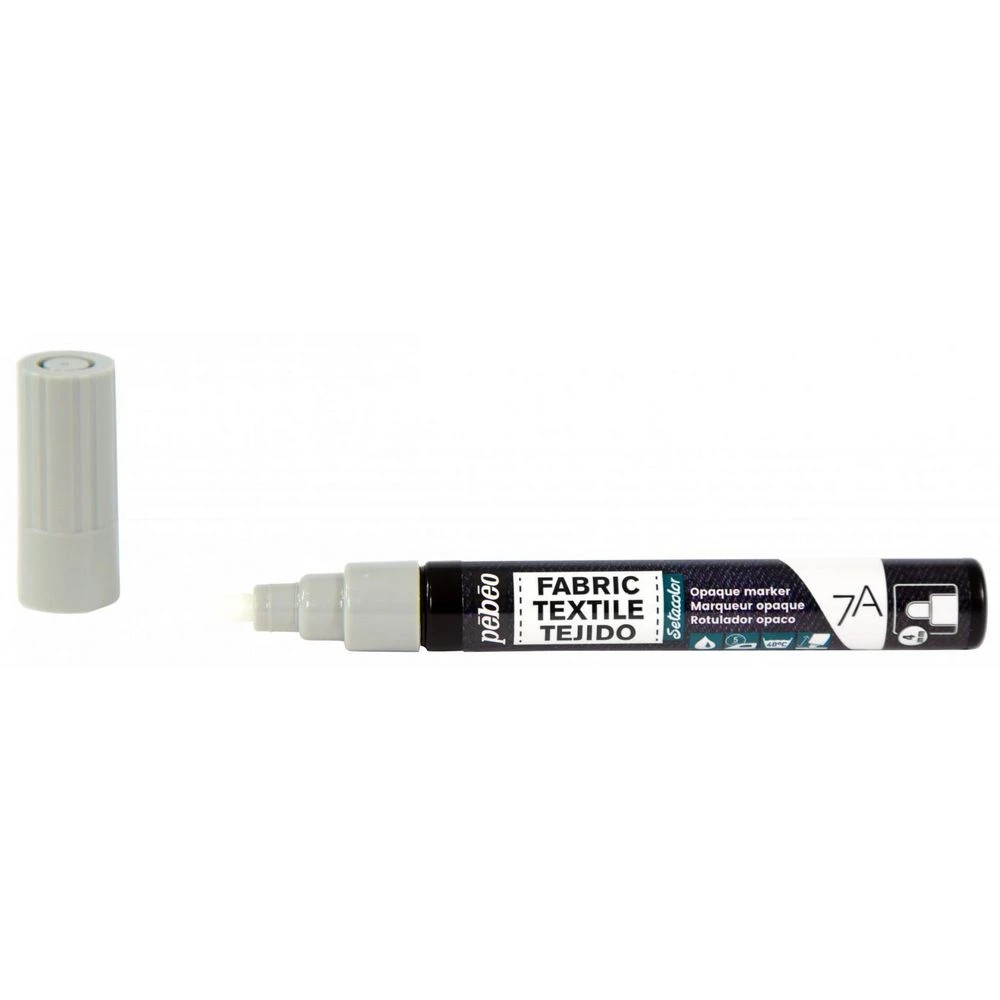 2 Pebeo 7A Opaque Fabric Marker 4mm Pastel Taupe, 2 of 2