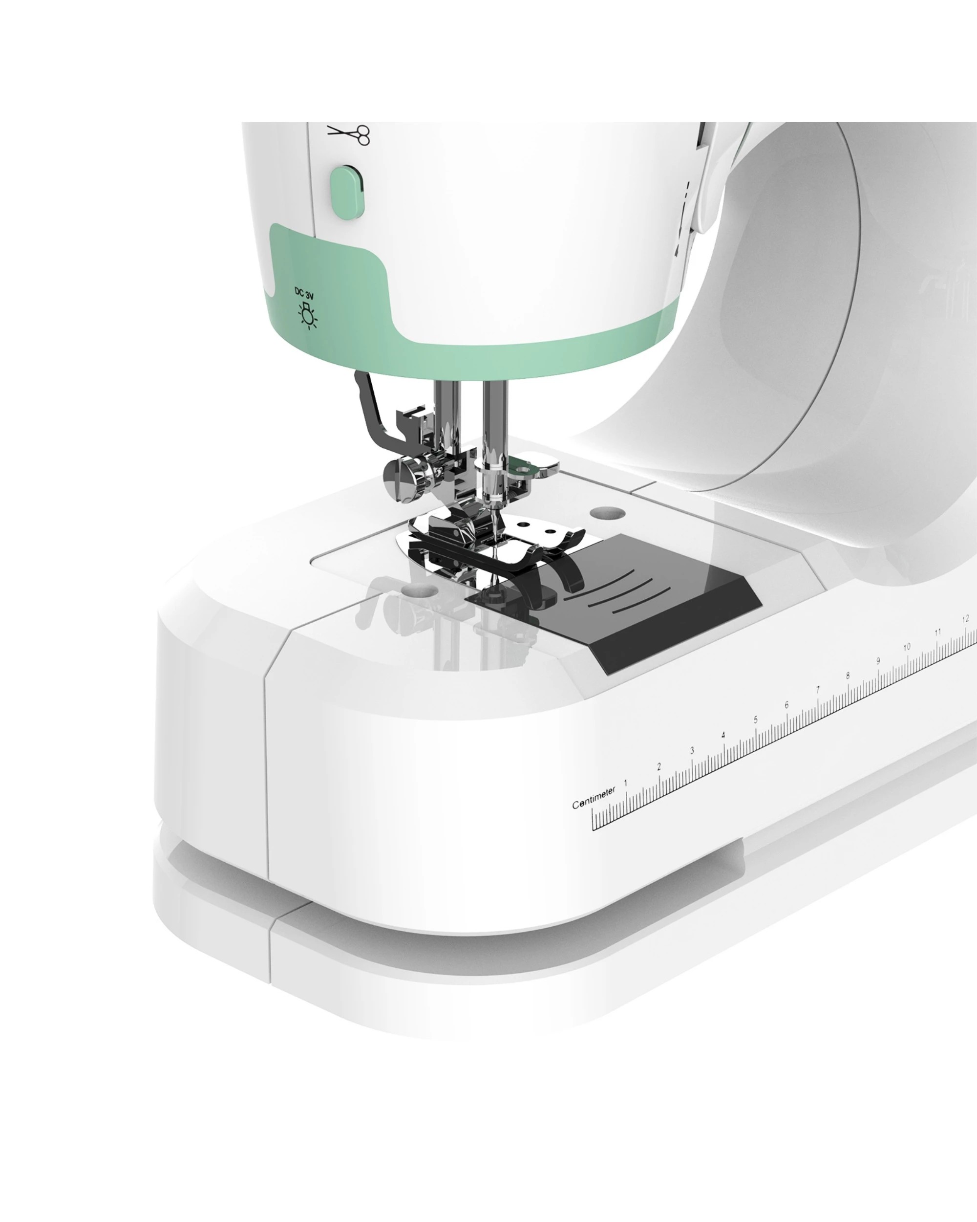 6 Advwin Mini Sewing Machine with 12 Stitch Patterns 54 Sewing Accessories - White, 6 of 7