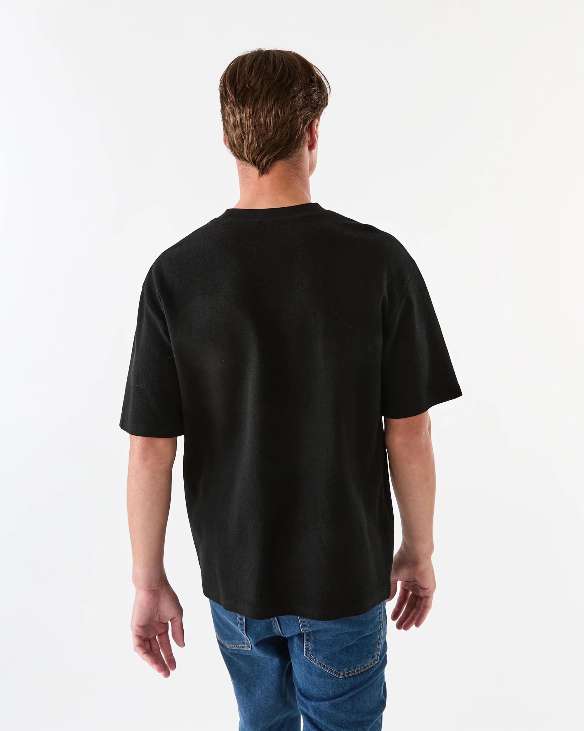 3 Textured Print T-shirt Blk Tokyo, 3 of 7
