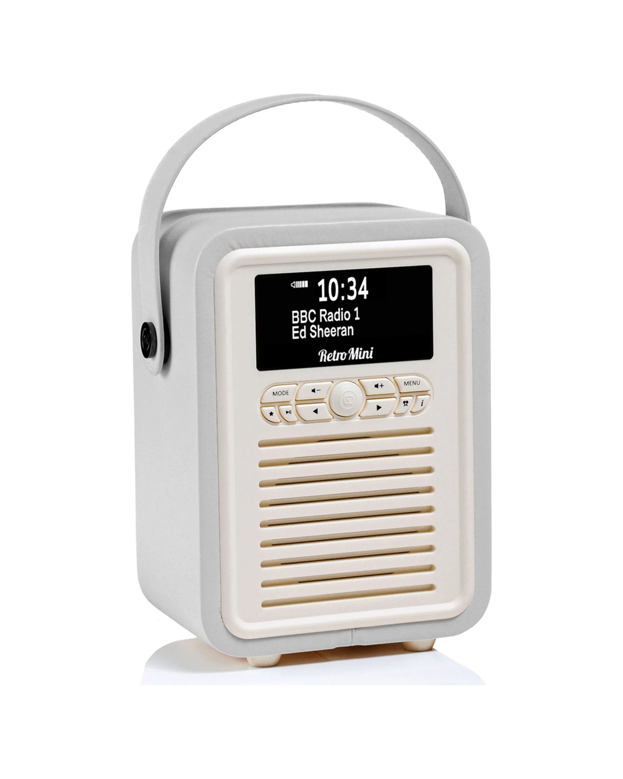 1 VQ Retro Mini Dab+ Digital Fm Radio/Bluetooth Speaker Light - Silver, 1 of 4