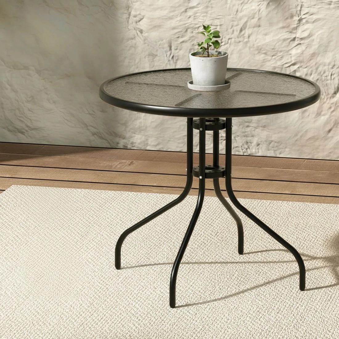 5 Gardeon Outdoor Dining Set Table and Chairs Patio Garden Furniture Bistro Set - Grey, 5 of 5