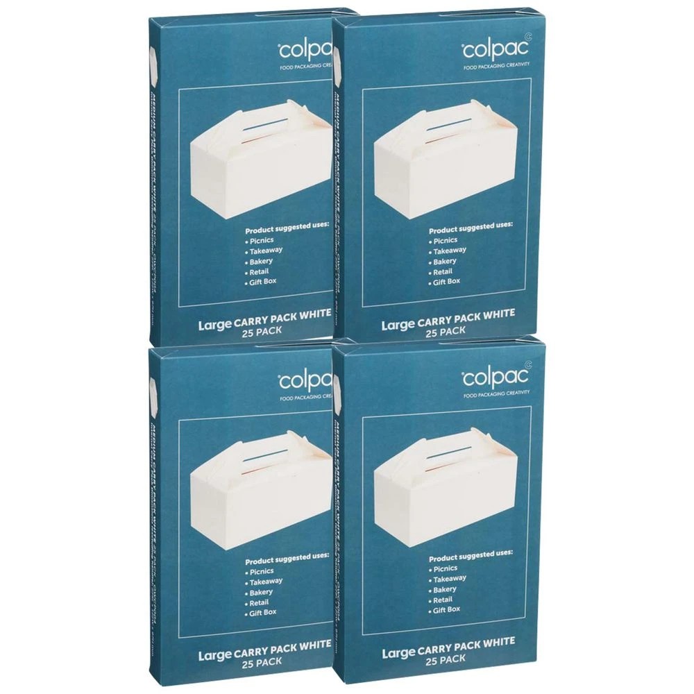 1 Colpac Large Carry Pack White 100 Pack, 1 of 2