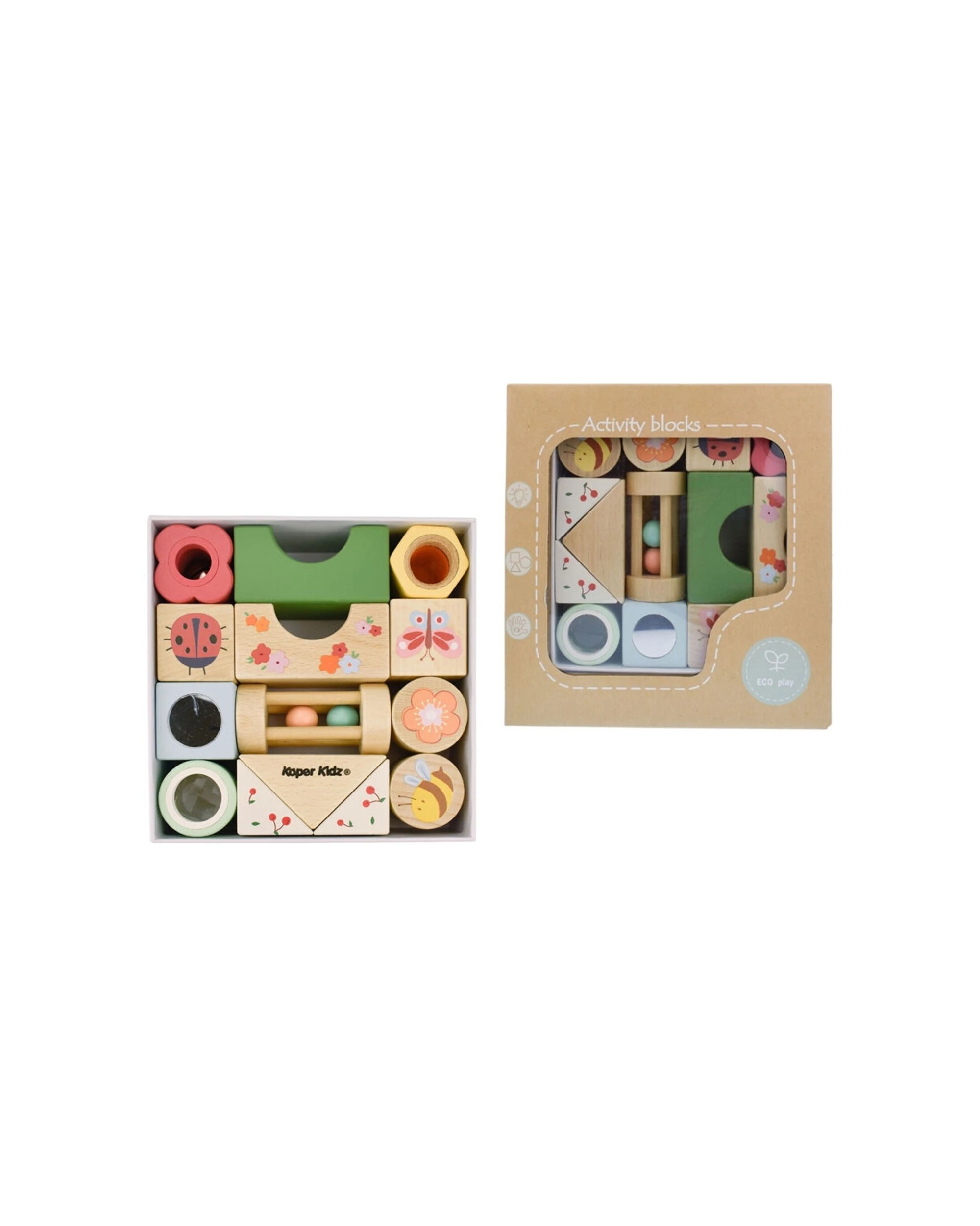 7 Kaper Kidz 14pc Wooden Spring Insect Activity Blocks Toy - Multi, 7 of 8