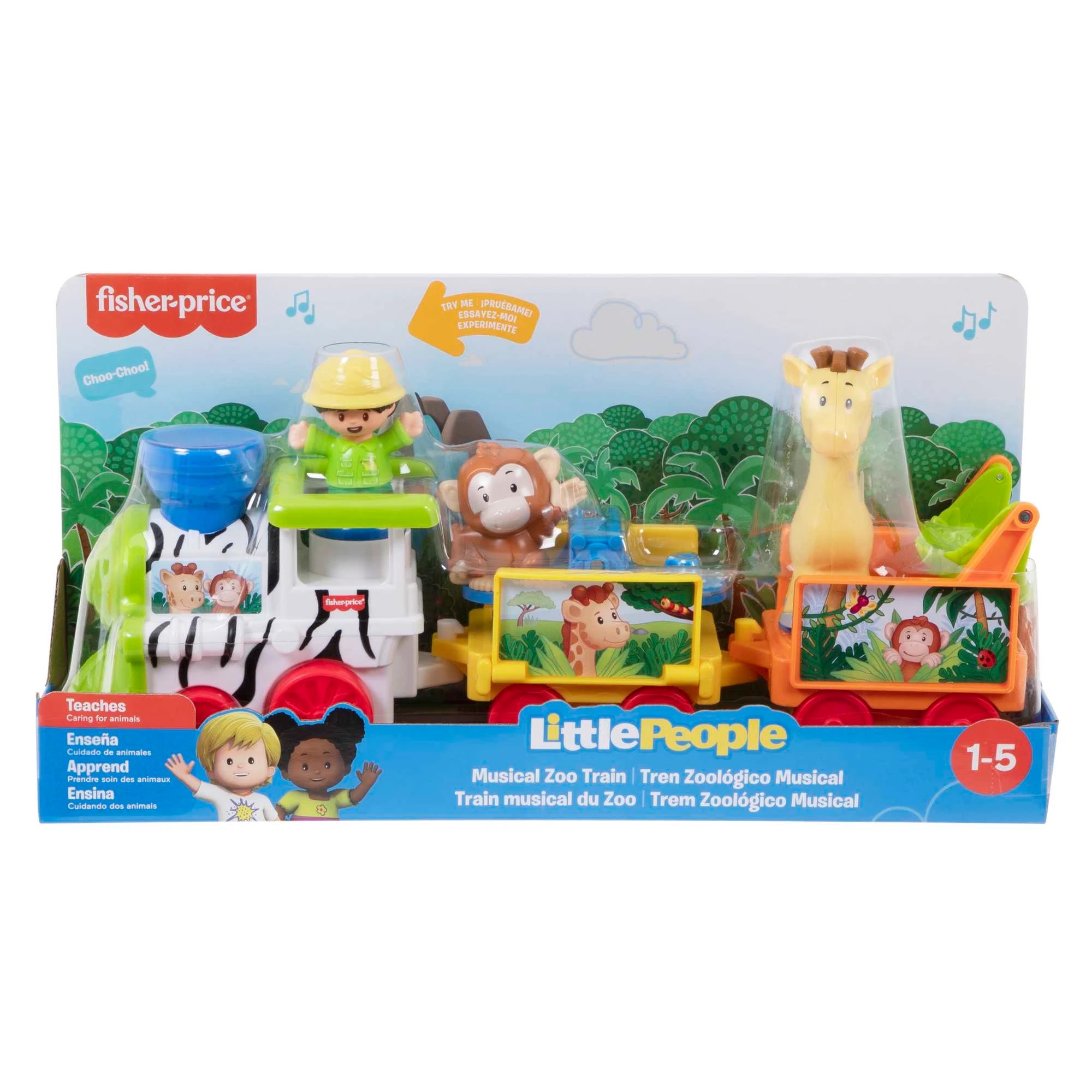 1 Fisher-Price Little People Musical Zoo Train - Multi, 1 of 6