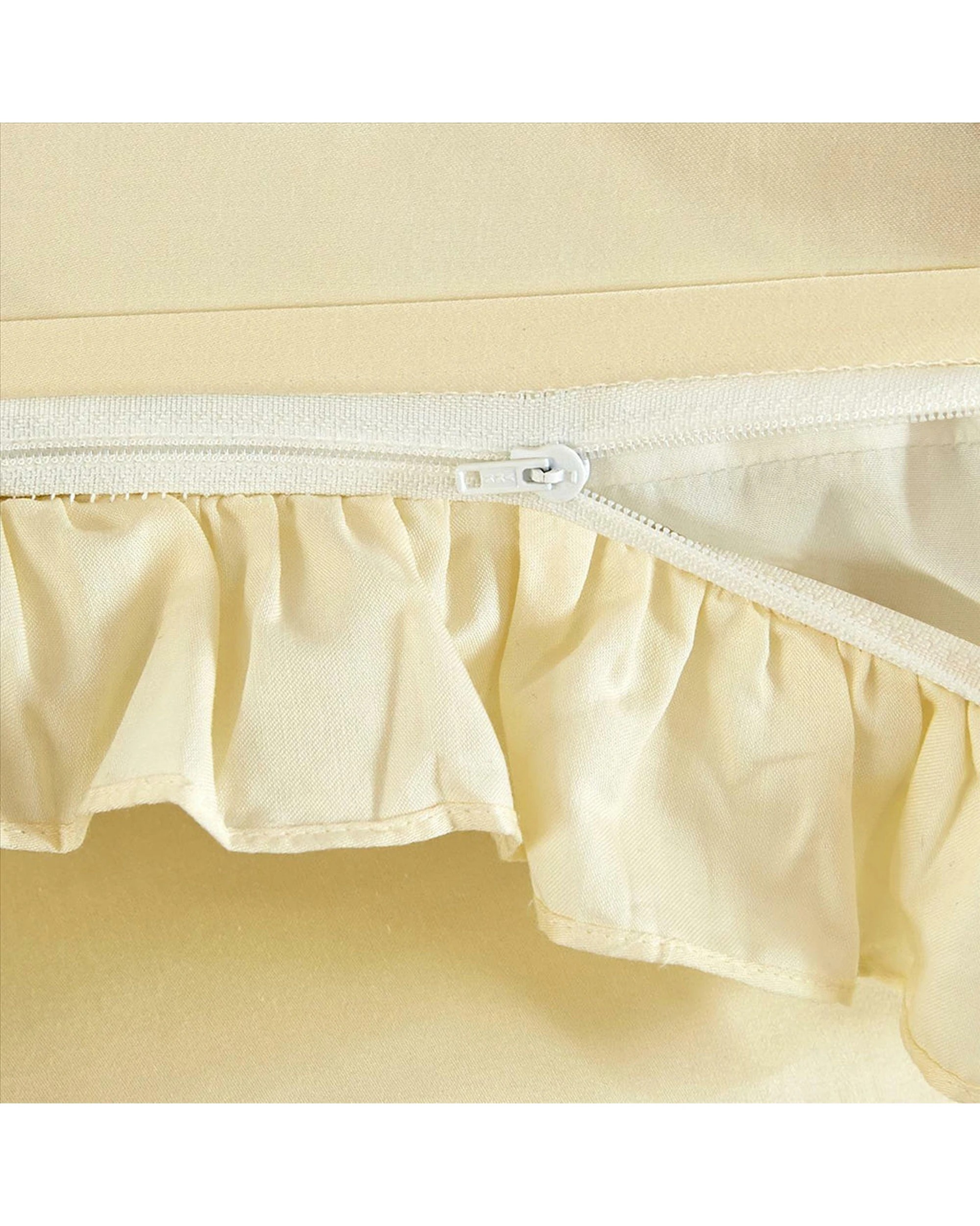 4 Cotton More 2pc 800TC Long Staple Cotton Satin Silk Feel Kids Pillowcases 42x60cm - Natural, 4 of 5