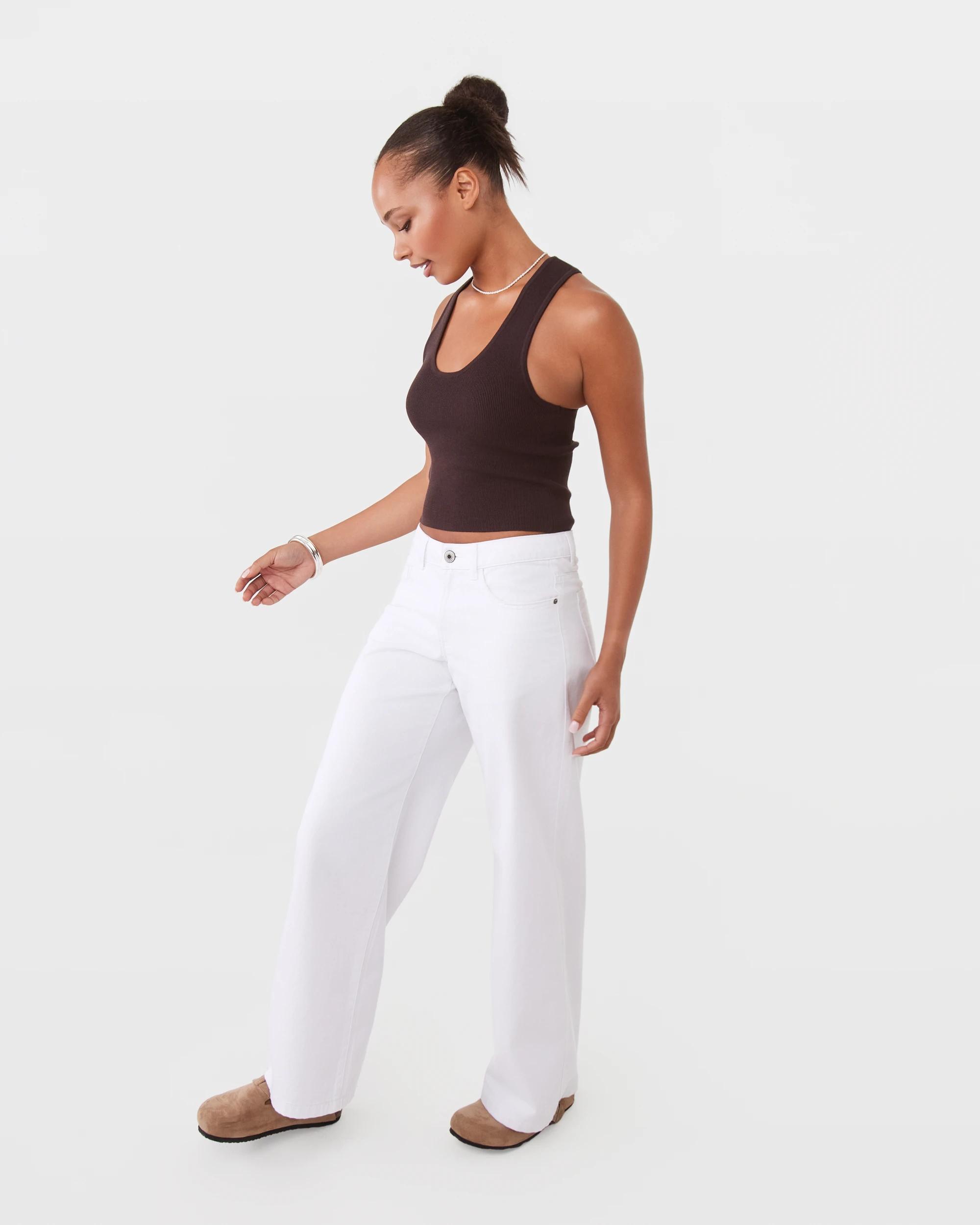 3 True Knit Scoop Racer Back Tank Choc Plum, 3 of 8