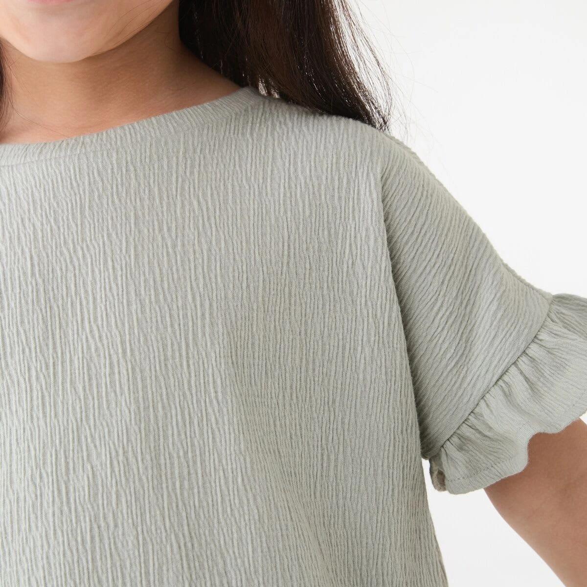 4 Short Sleeve Crinkle T-shirt AQUA GREY, 4 of 6