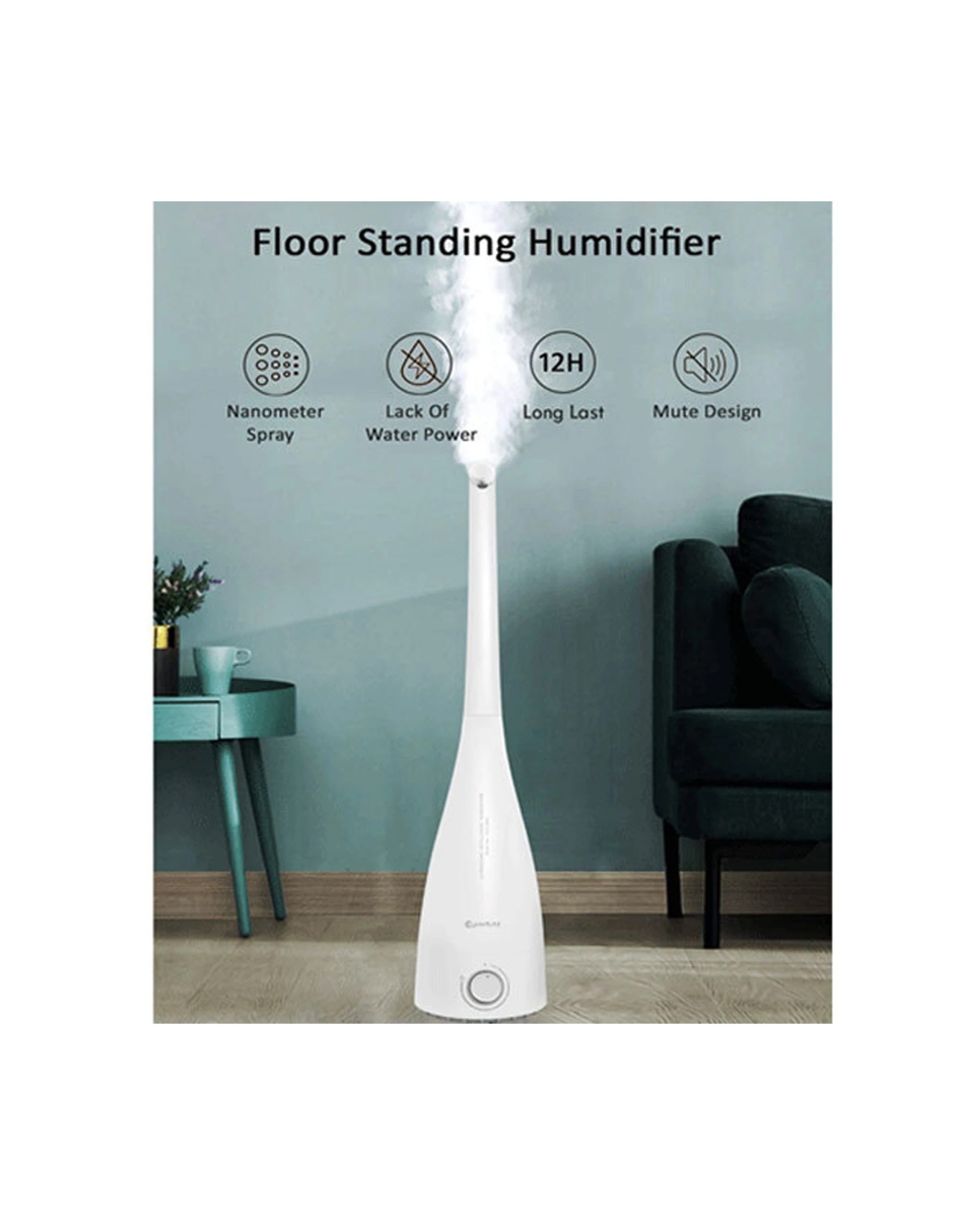 3 Sansai Ultrasonic 3.3L Air Humidifier Electric Aromatherapy Mist Purifier - White, 3 of 5
