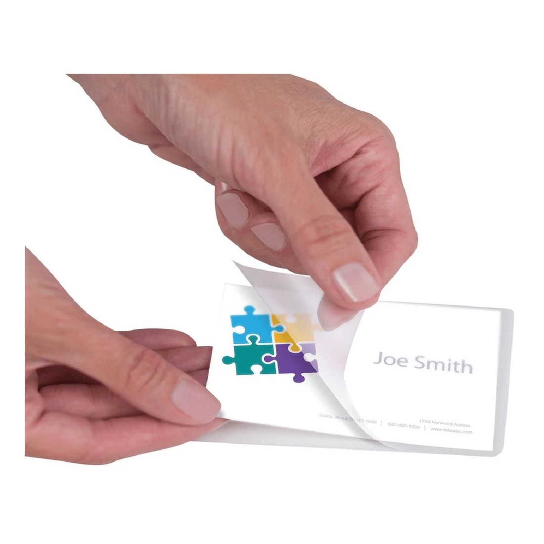 5 Fellowes Laminating Pouch 54 x 86mm 125 Micron Gloss 100 Pack, 5 of 5