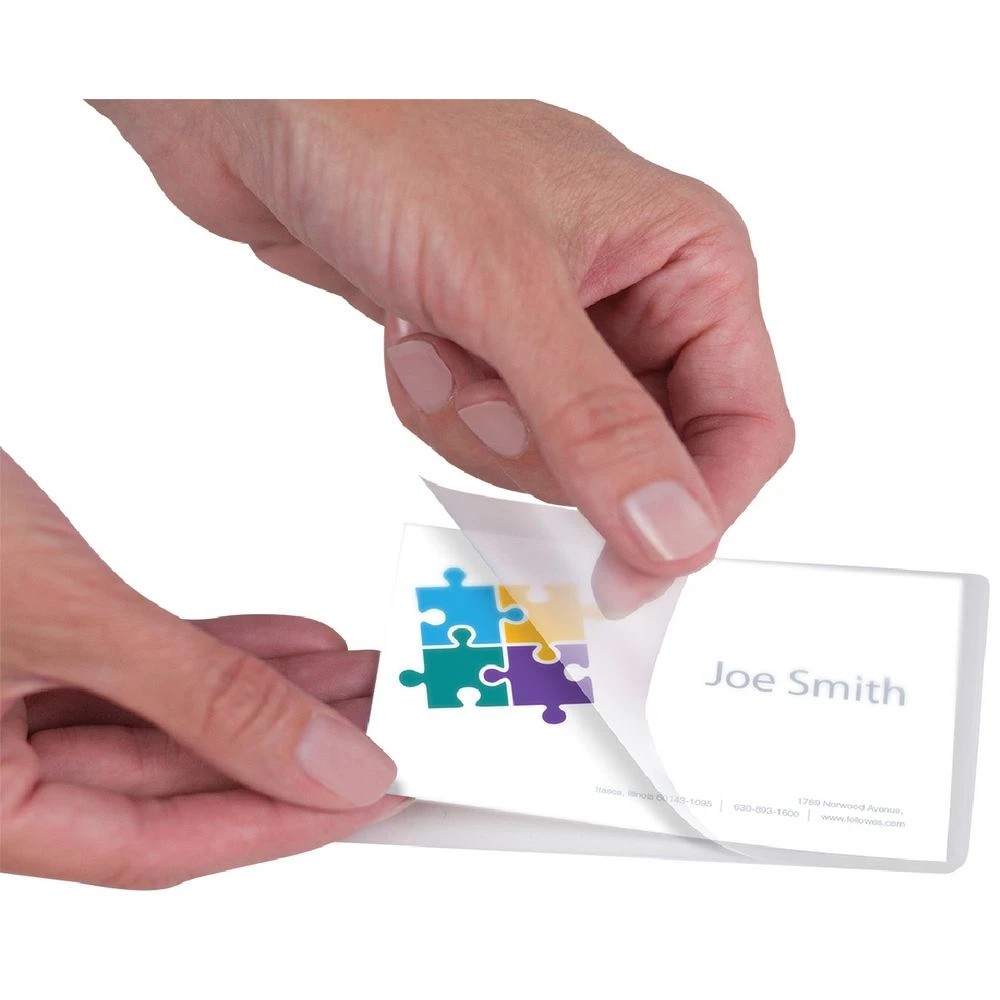 5 Fellowes Laminating Pouch 54 x 86mm 125 Micron Gloss 100 Pack, 5 of 5