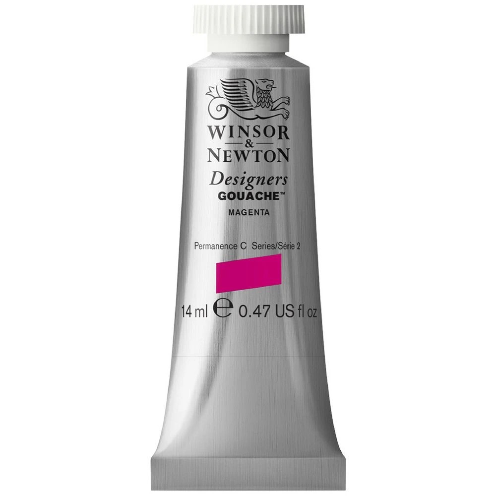 1 Winsor & Newton Designers Gouache 14mL Magenta S2, 1 of 1