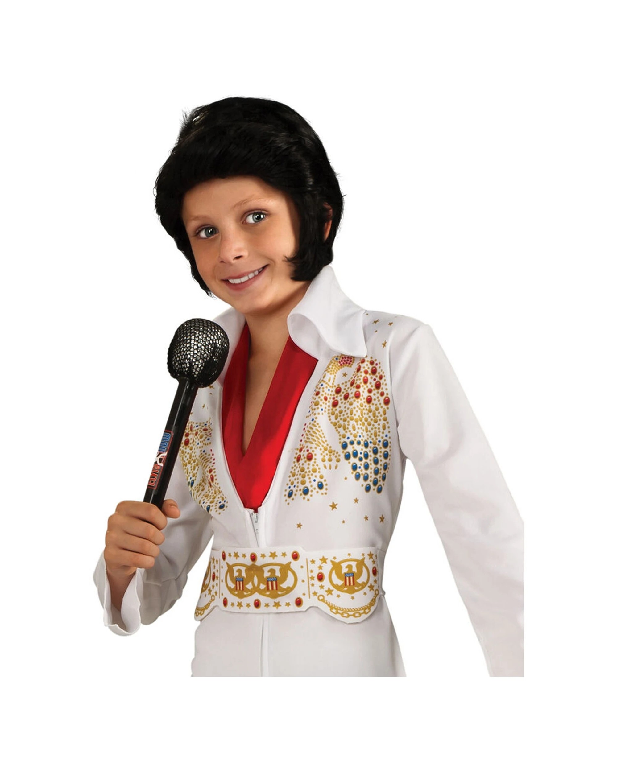 2 Rubies Elvis Deluxe Child Boys Dress Up Costume Size S - White, 2 of 3