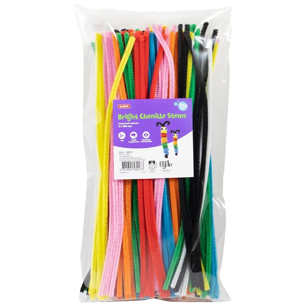 1 Kadink Chenille Stems Assorted 200 Pack, 1 of 1