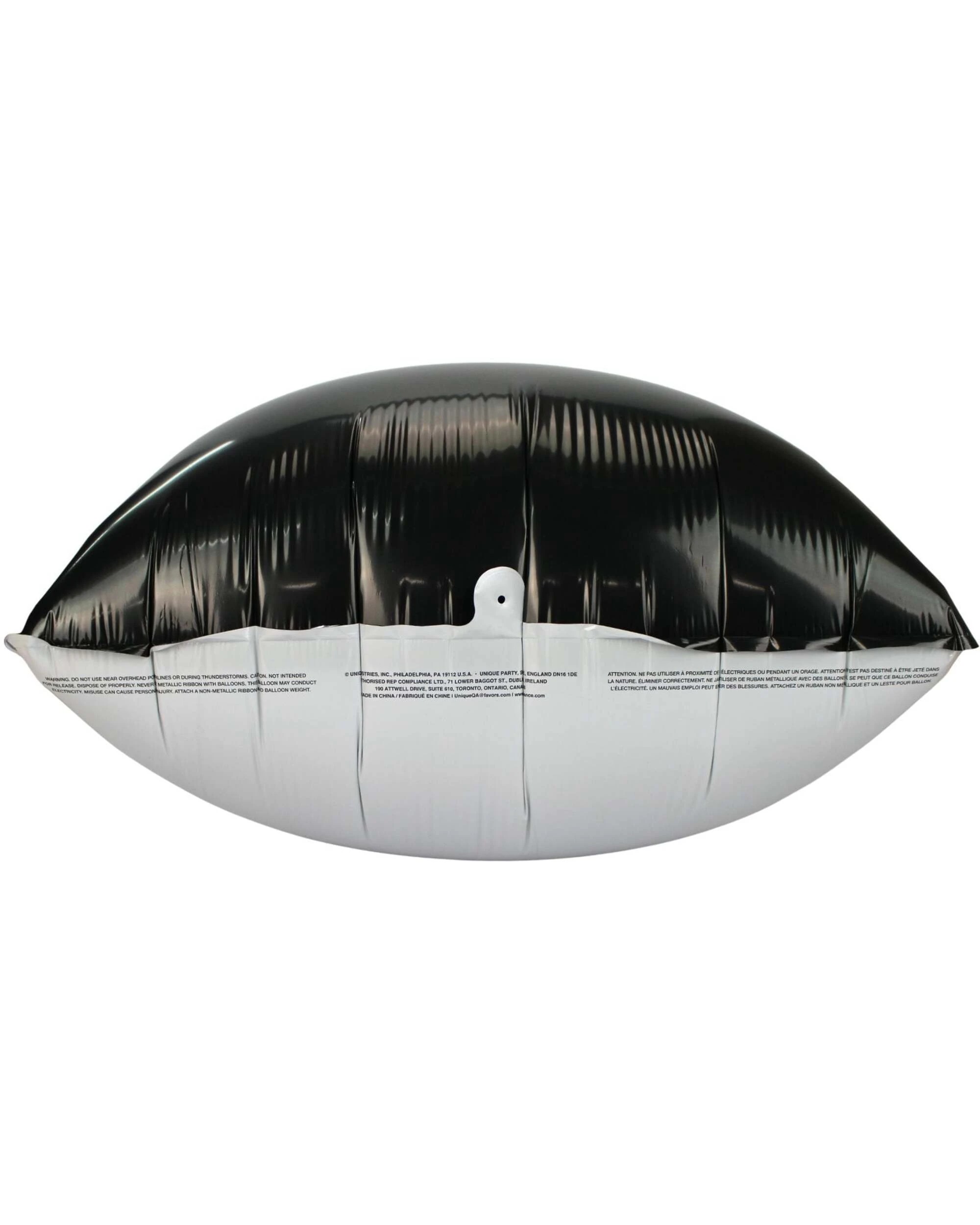 10 Meteor Double Sided 60cm and White Square Foil Balloon - Black, 10 of 10