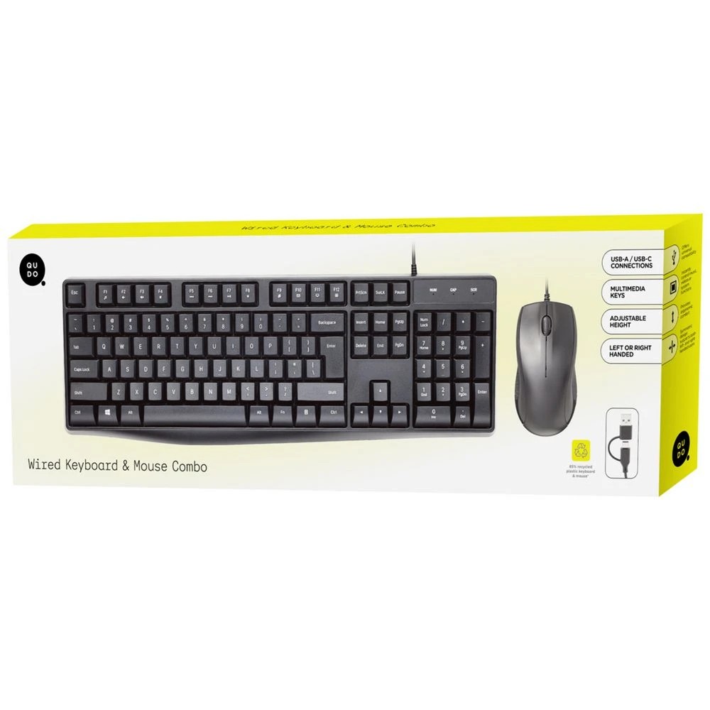 4 Qudo Essential Wired Keyboard and Mouse Combo, 4 of 5