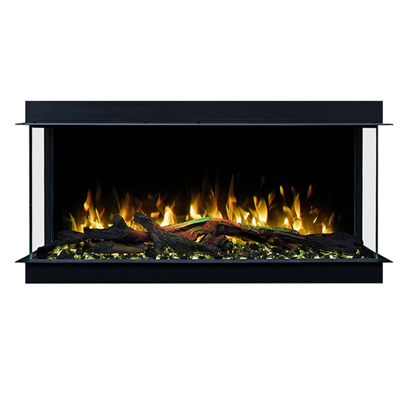 2 Moda Living Devon 3-Sided 36 inch Extra Deep Electric Fireplace - Black, 2 of 6