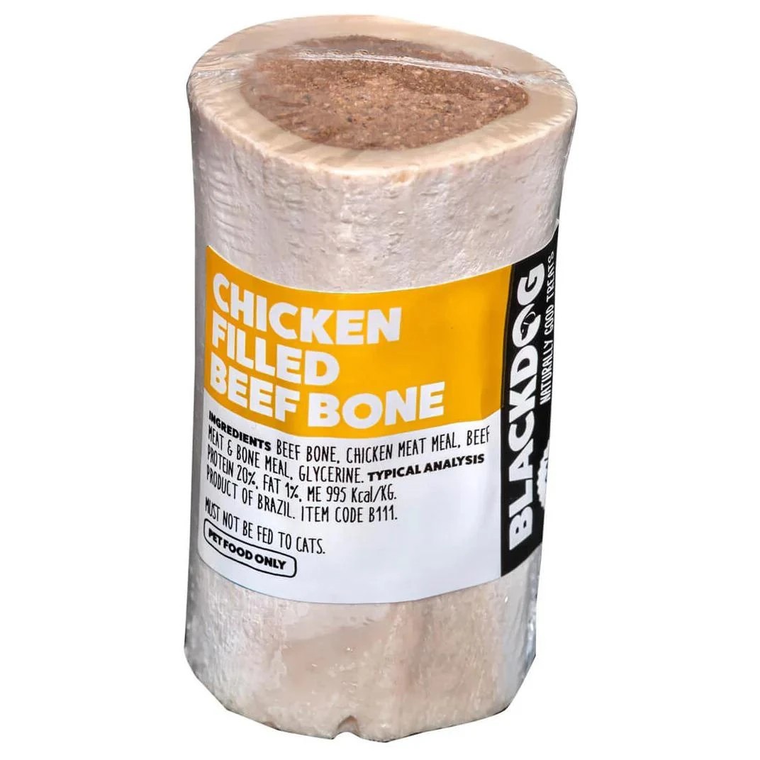 1 Black Dog Chicken Filled Bone 5 Inch Treats, 1 of 2