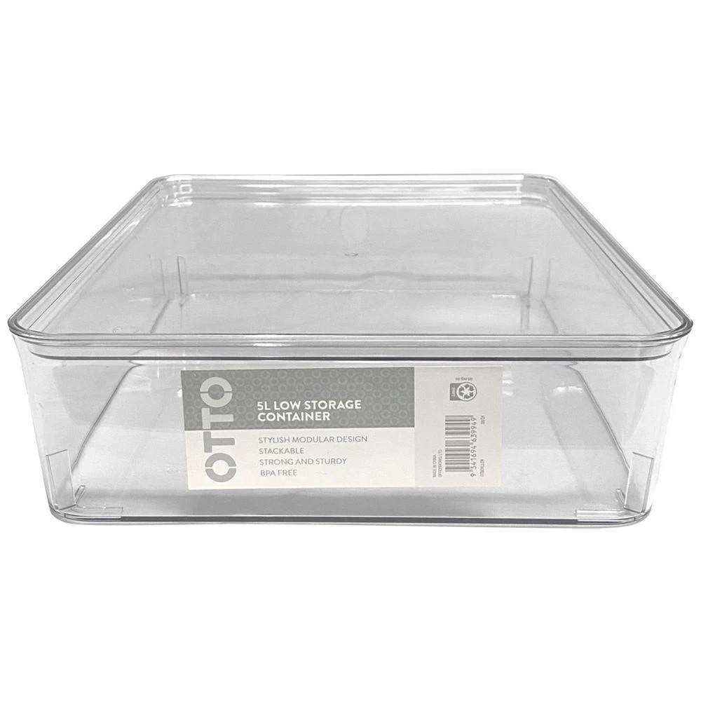 1 Otto 5L PET Modular Basket Large Low Clear, 1 of 2