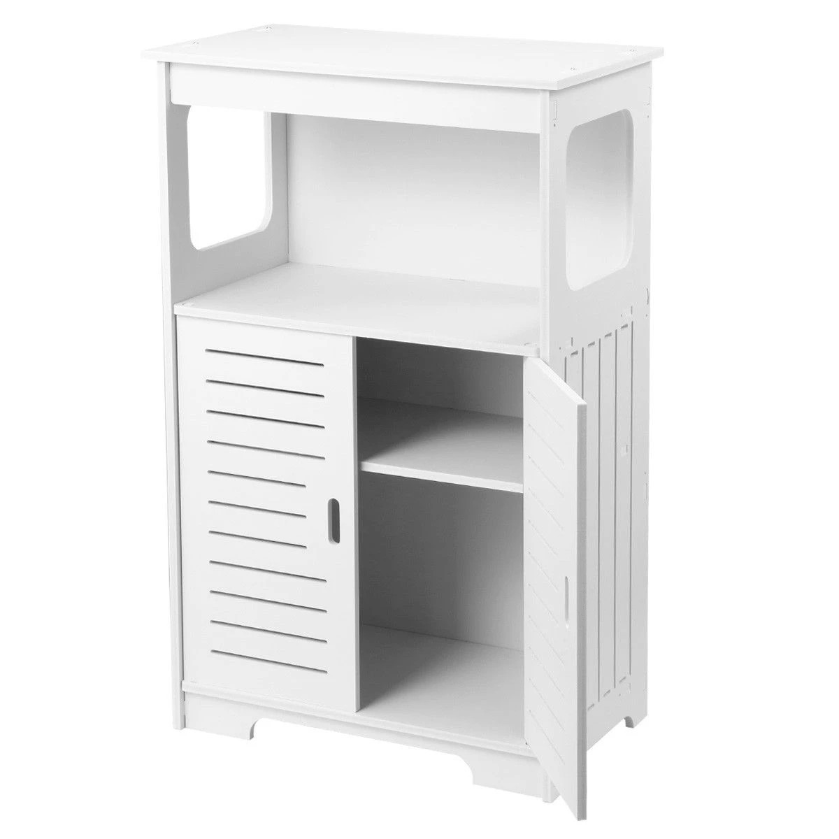 3 Ausway Freestanding Bathroom Cabinet Storage Shelf Organiser Stand Waterproof Cupboard, 3 of 3