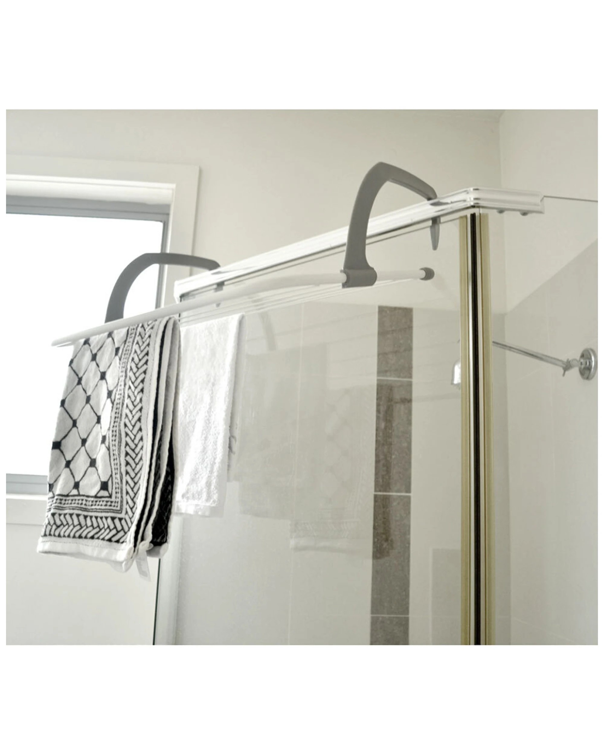 3 Boxsweden Airer 6 Rails Door Hanging Laundry Drying Rack Clothes Hanger Stand - White, 3 of 7
